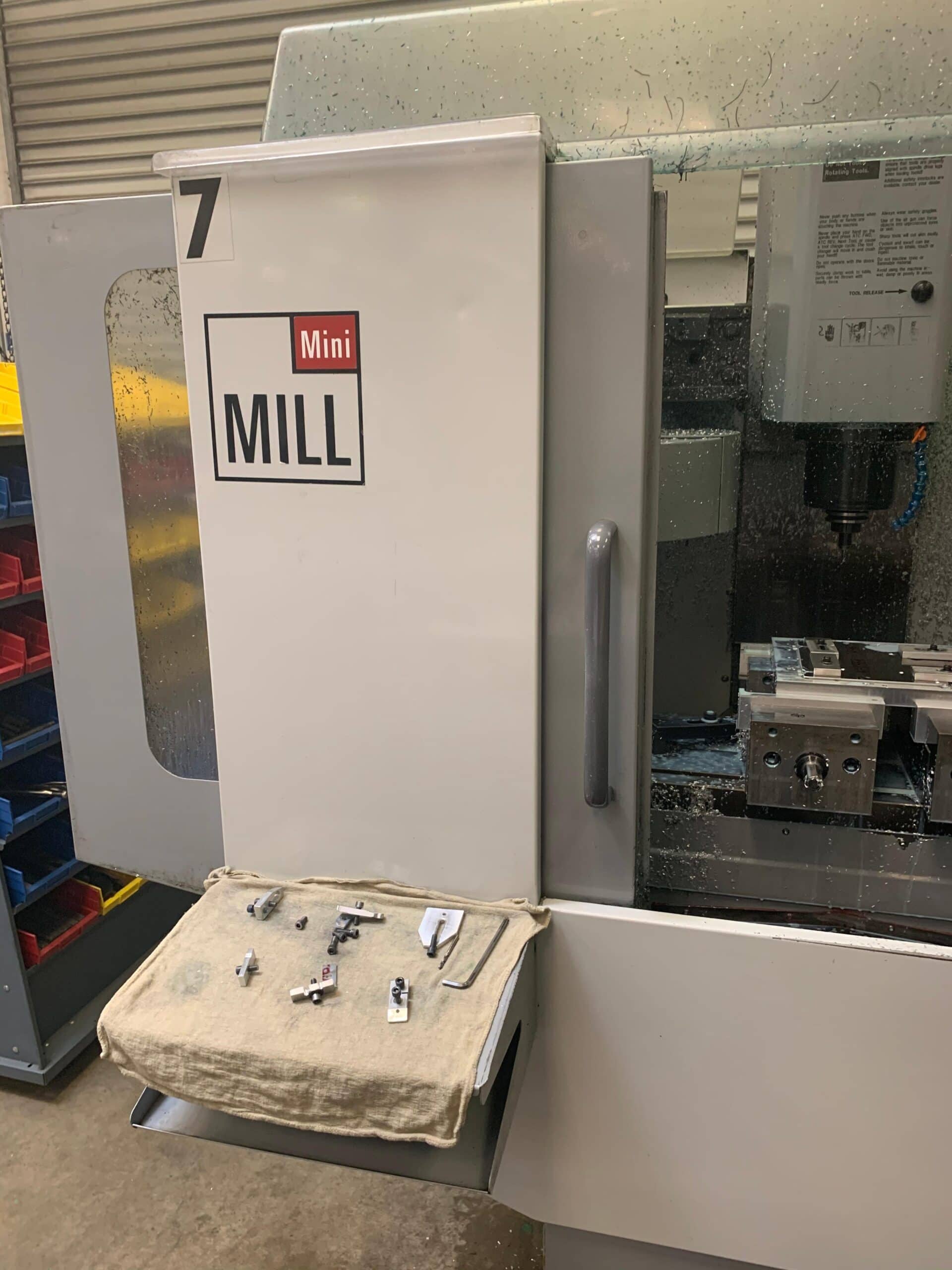 Haas Mini Mill VMC, 2005 - Rigid Tap, Coolant Pump Kit, 6k RPM Vector/brushless, Under Power - Image 4