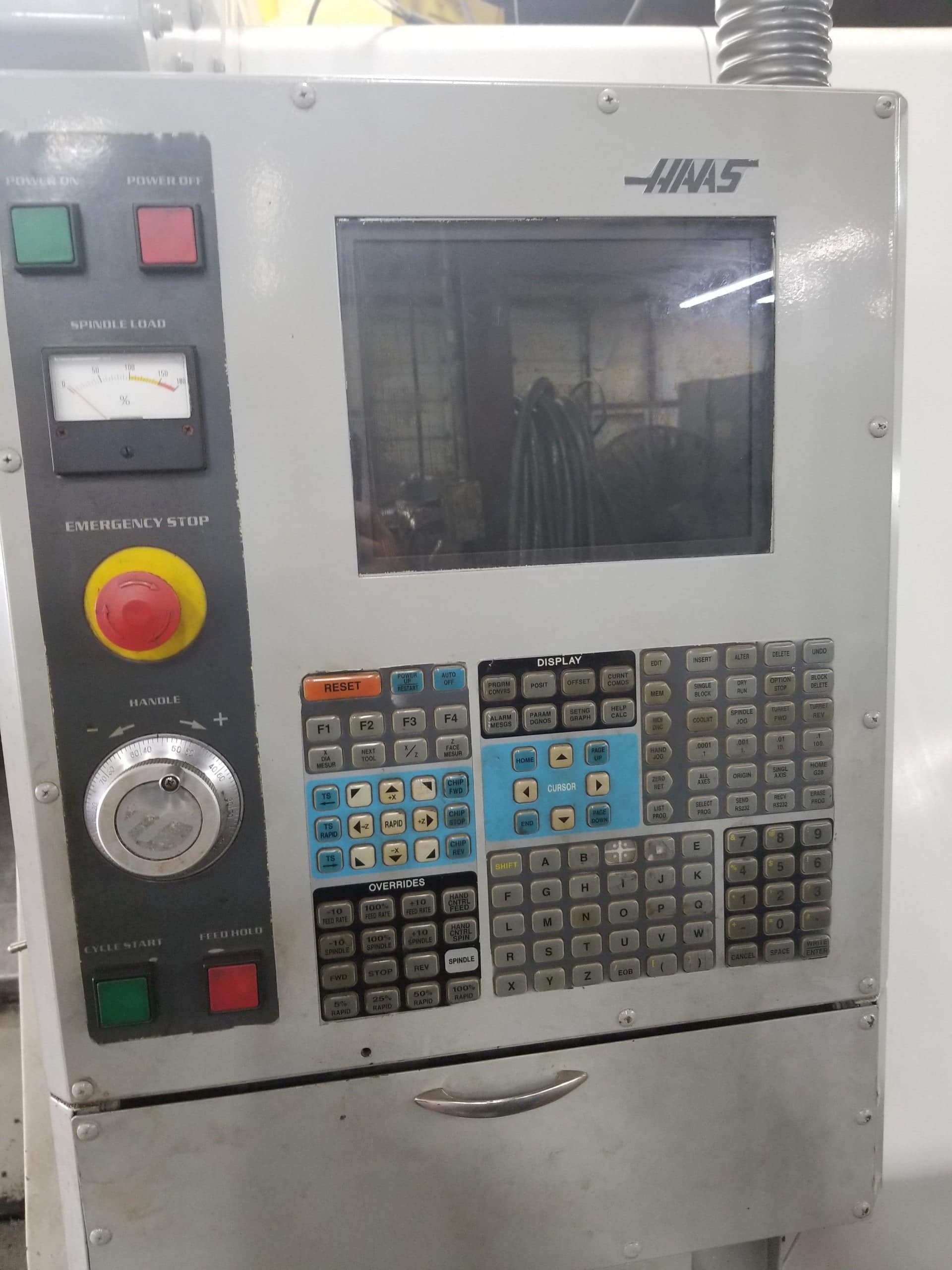 Haas SL-40B CNC Lathe, 2005- Big Bore, Chip Auger, Rear Chuck - Image 3