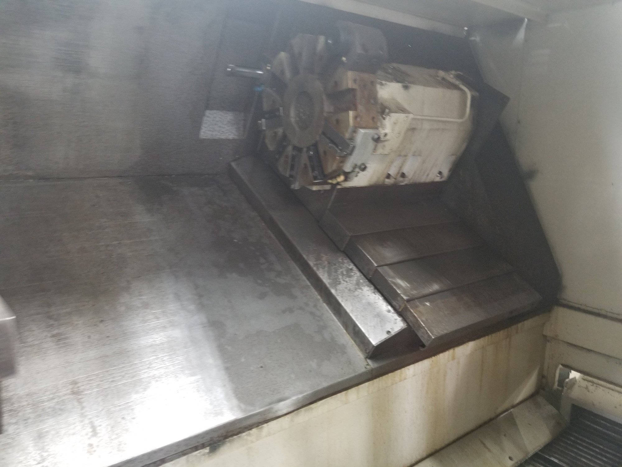 Haas SL-40B CNC Lathe, 2005- Big Bore, Chip Auger, Rear Chuck - Image 6