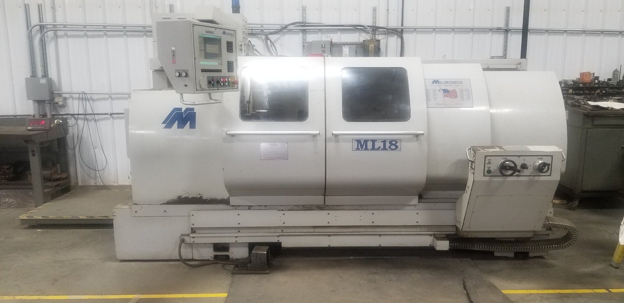 Milltronics ML-18 CNC Lathe, 2004 - 8" Chuck, Under Power, Video Available - Image 2