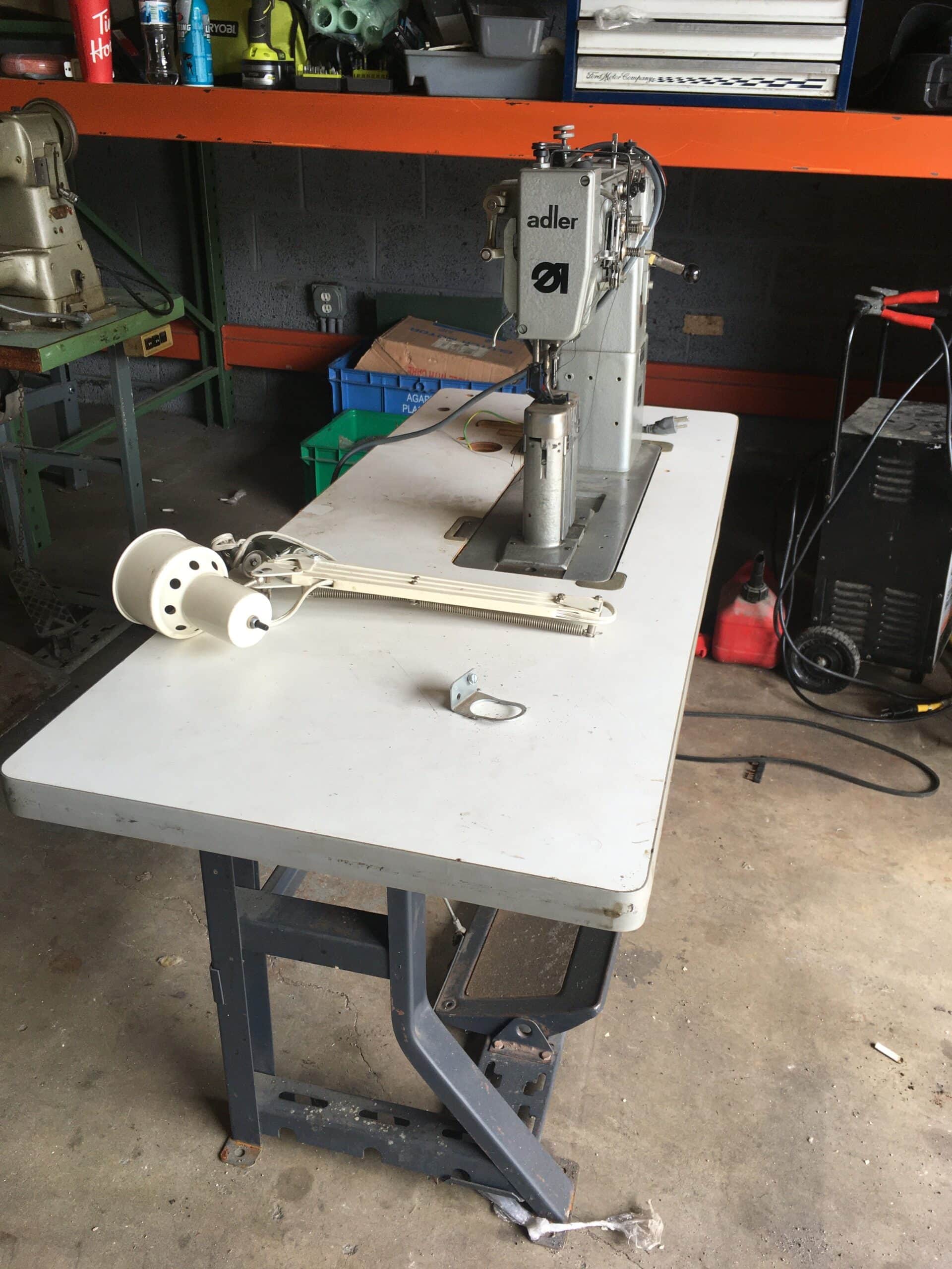 Leather Post Durkopp Adler 268 Twin (2) Needle, Sewing Machine - Table Included