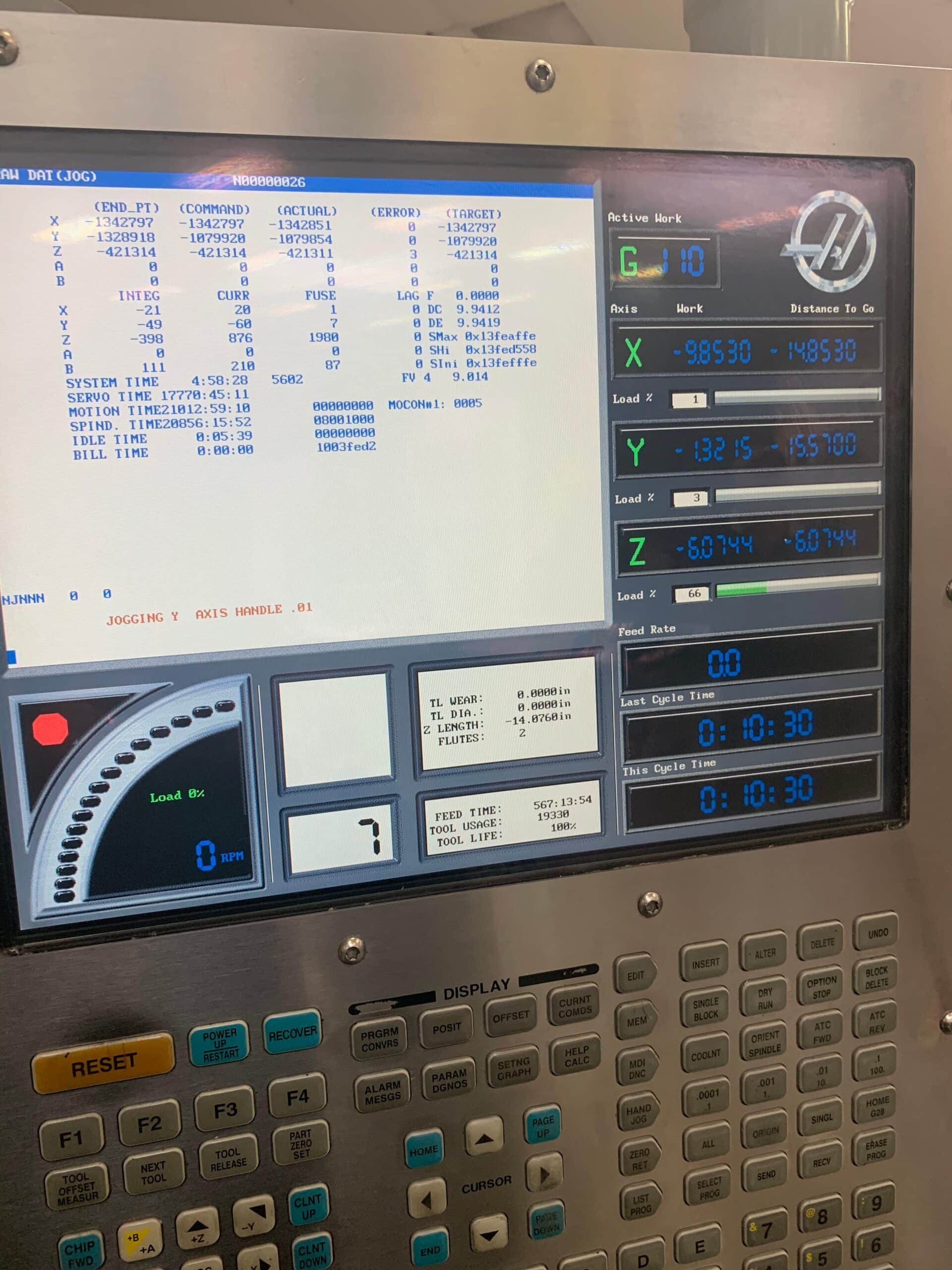 Haas VF-3SS VMC, 2007 - SMTC, 4th Axis Drive/Wiring, Under Power, Video - Image 14