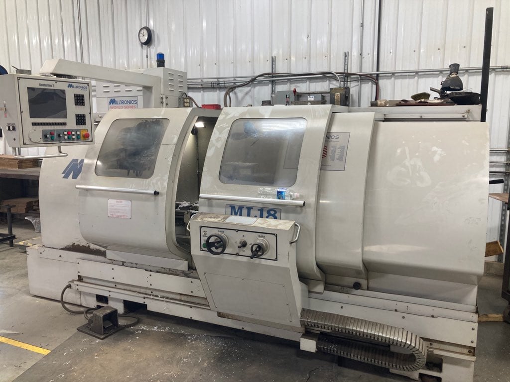 Milltronics ML-18 CNC Lathe, 2004 - 8" Chuck, Under Power, Video Available - Image 4