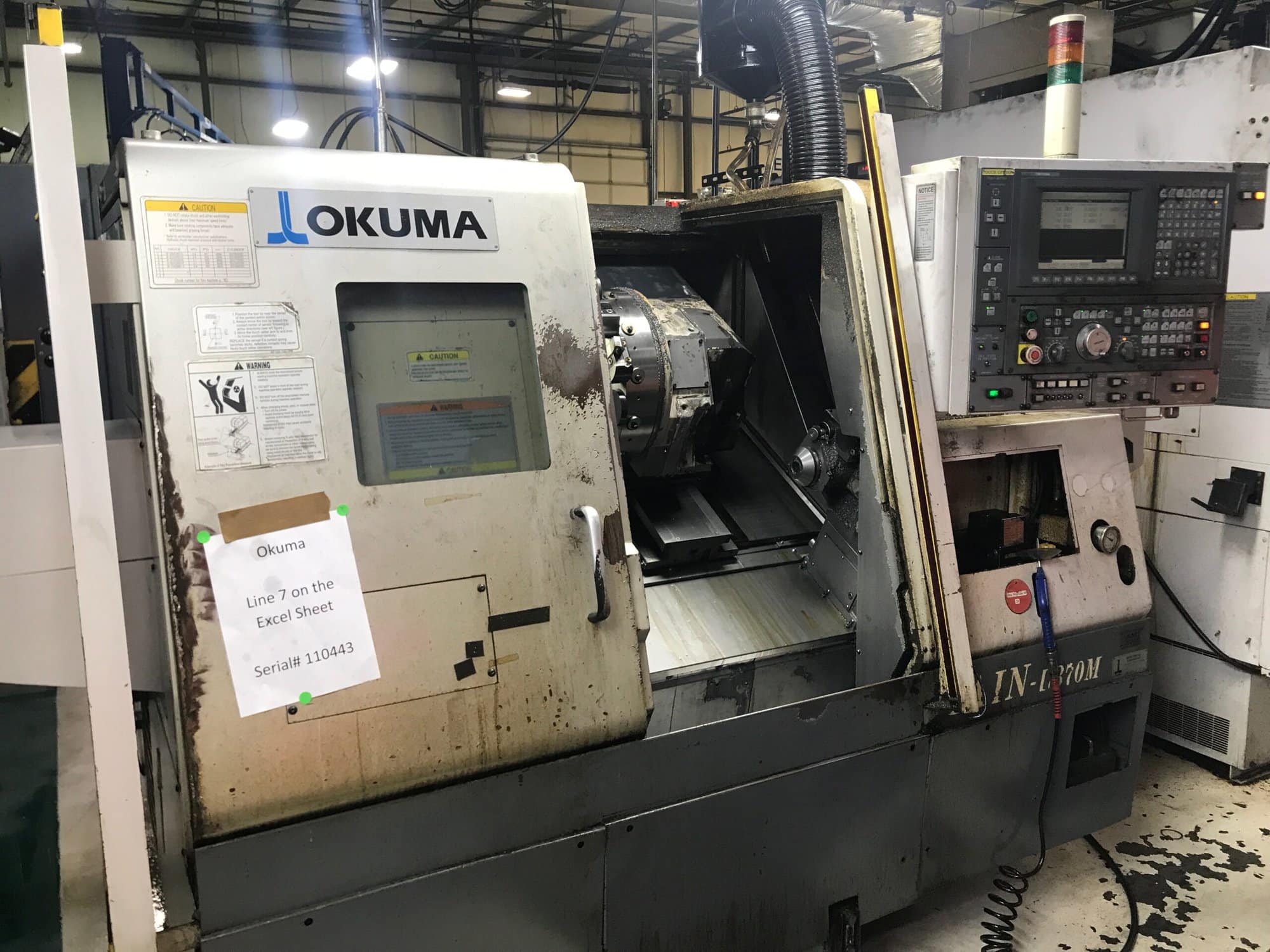 Okuma Captain-L370-M CNC Lathe, 2005 - OSP-E100L Control - Live Tooling - Image 2