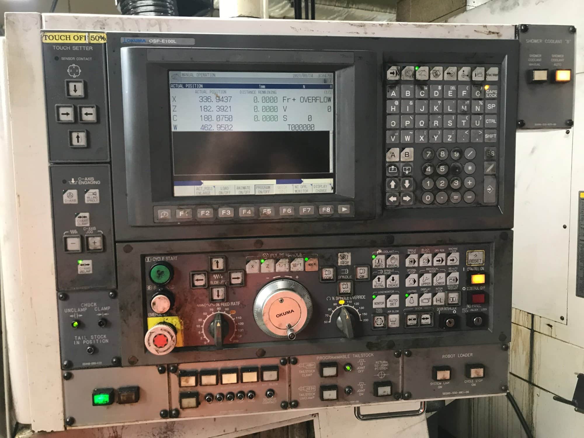 Okuma Captain-L370-M CNC Lathe, 2005 - OSP-E100L Control - Live Tooling - Image 3