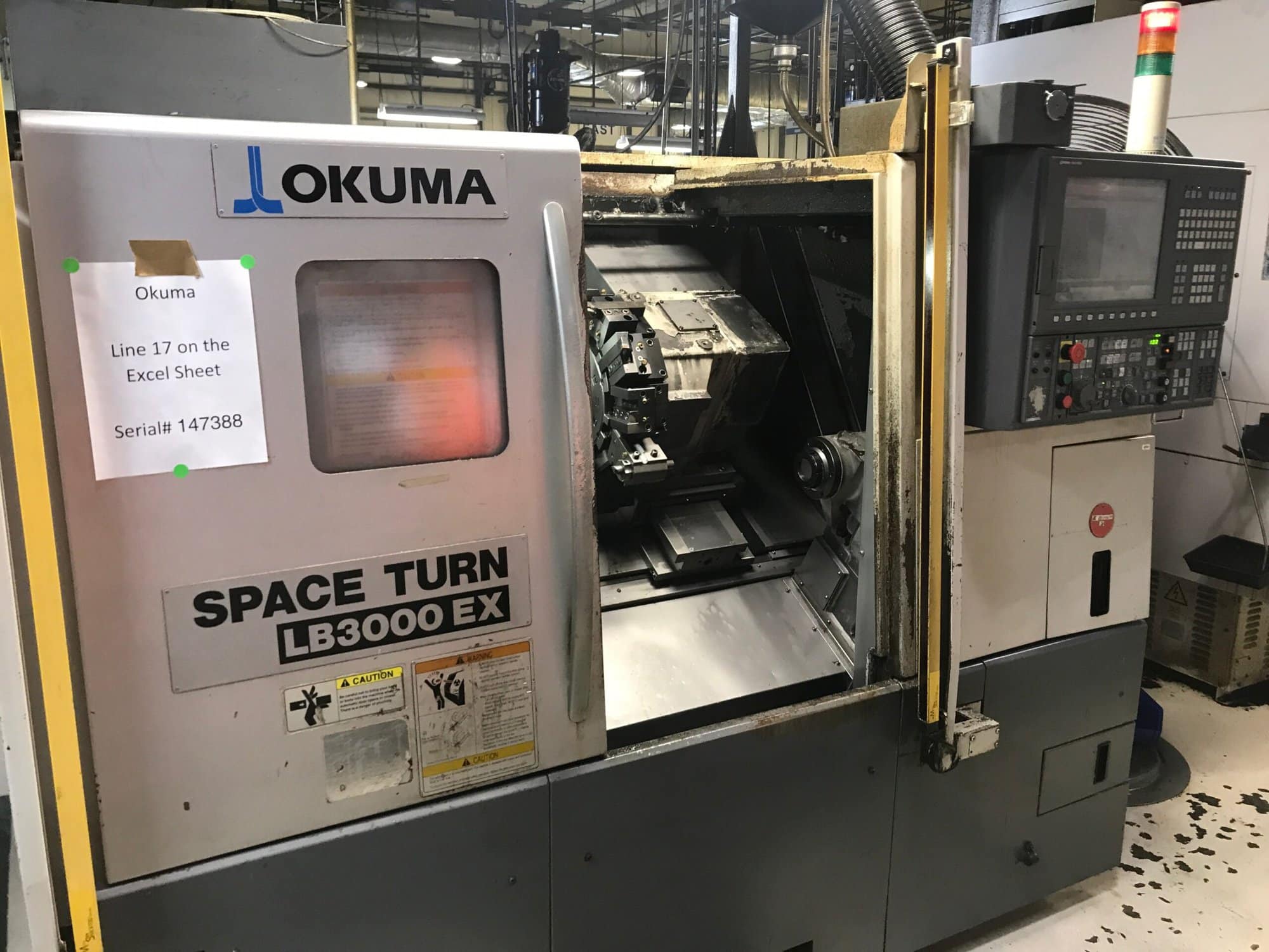 Okuma LB3000EX-M CNC Lathe, 2010 - OSP-P200L Control