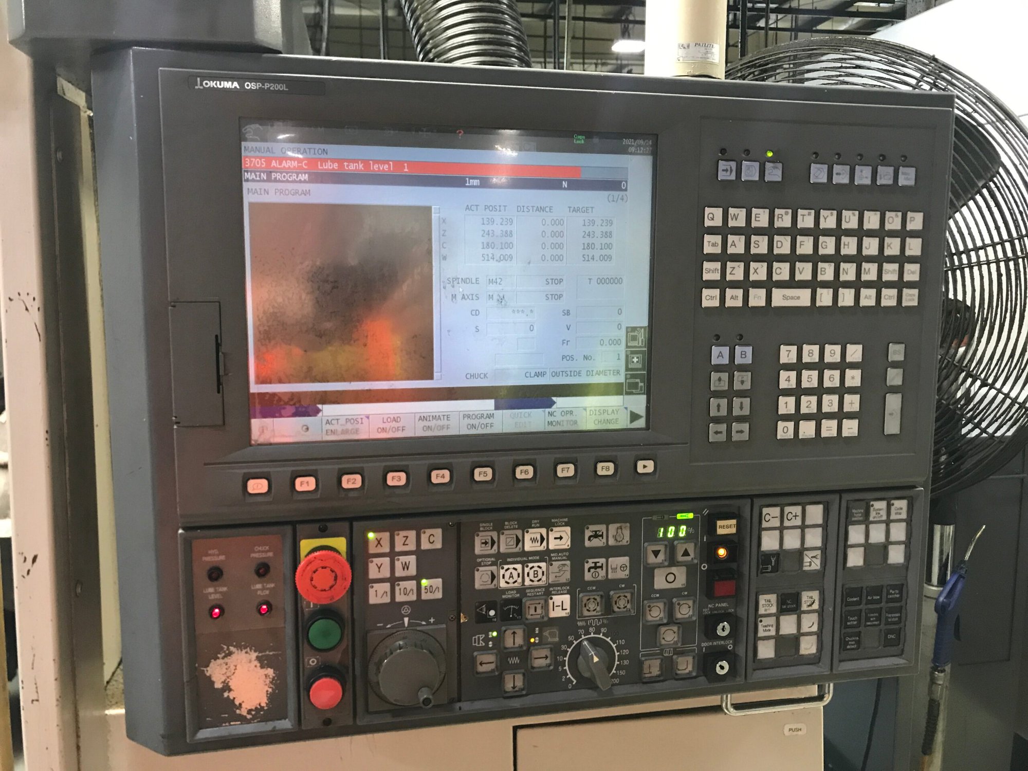 Okuma LB3000EX-M CNC Lathe, 2010 - OSP-P200L Control - Image 2