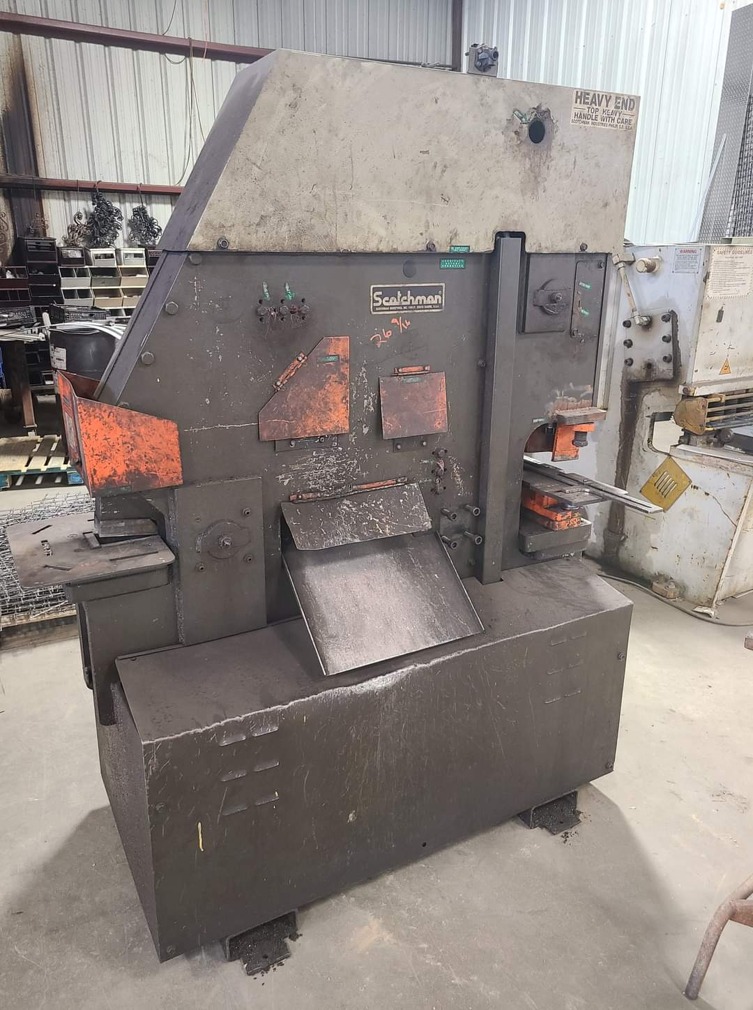 85 Ton Scotchman Fi-85/140 Ironworker,1990s- Single Phase, Tooling Included - Image 3