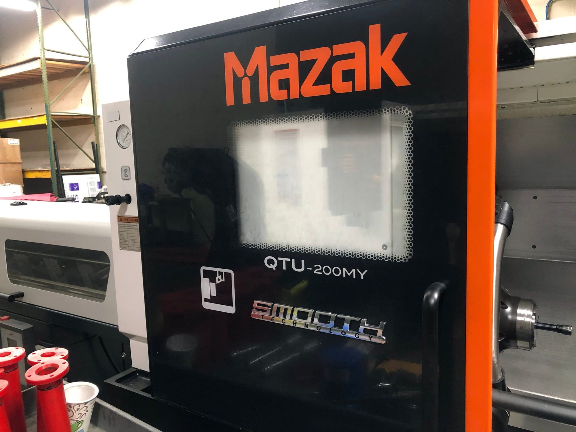 Mazak QTU-200MY CNC Lathe, 2017 - LNS Bar Feeder, Parts Catcher - Image 9