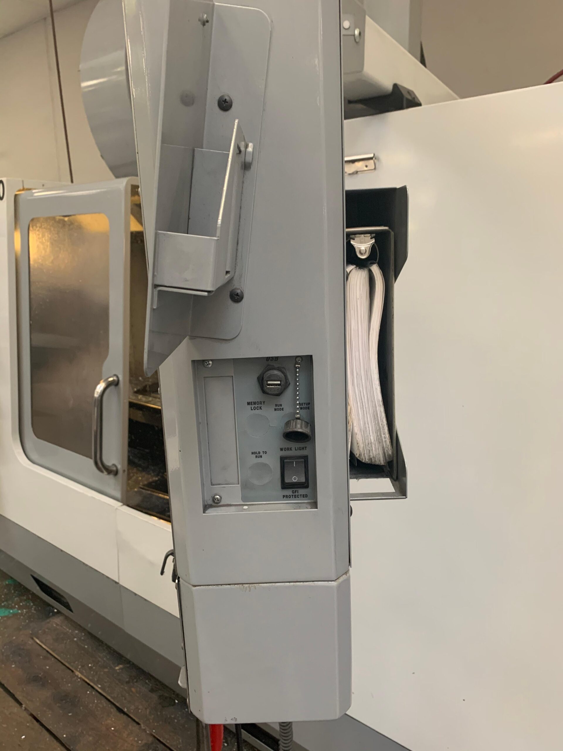 Haas VF-3SS VMC, 2007 - SMTC, 4th Axis Drive/Wiring, Under Power, Video - Image 11