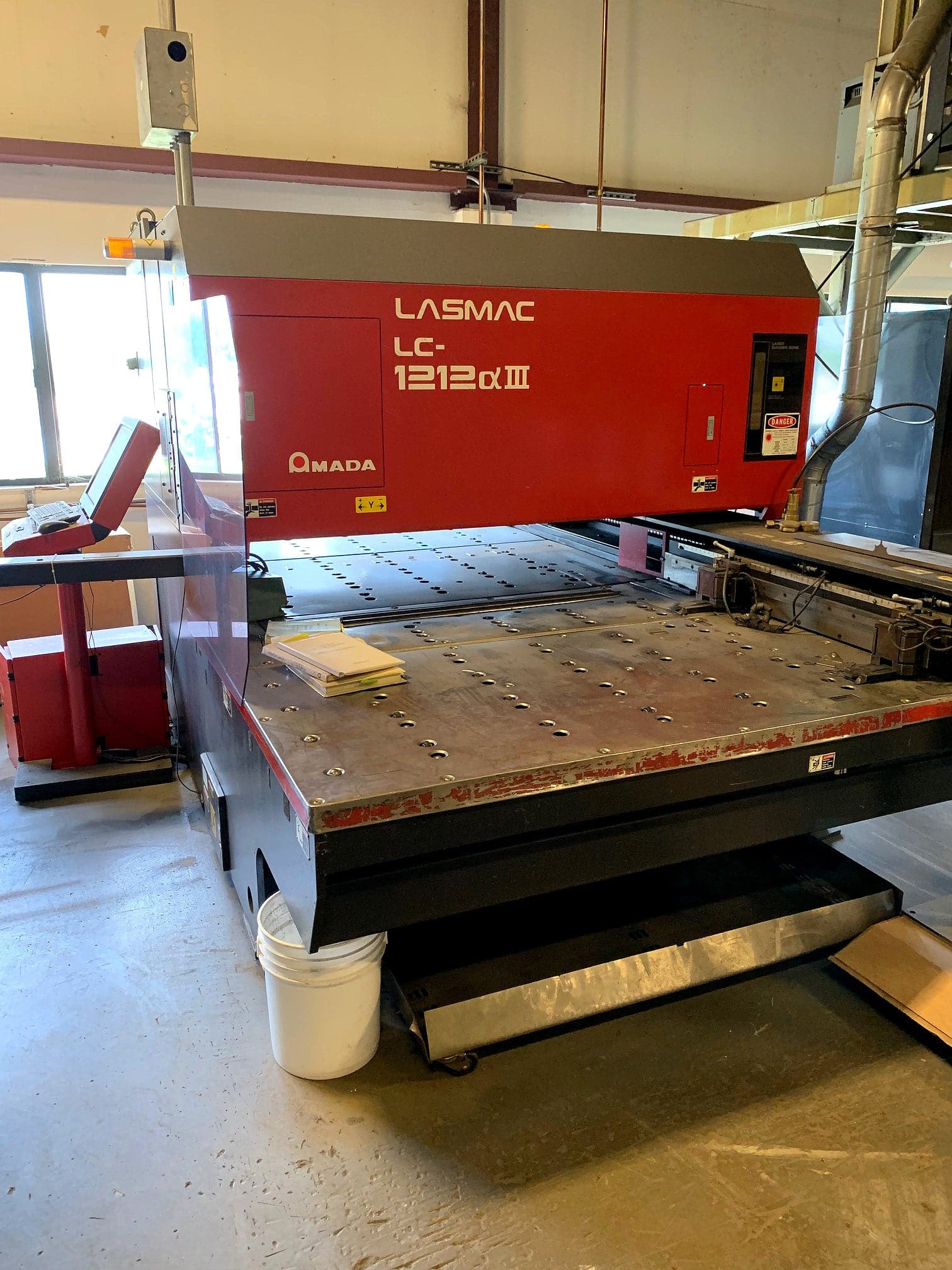 2000 Watt Amada Pulsar LC1212 CO2 Laser, 2001- Torit Dust Collector, Chiller