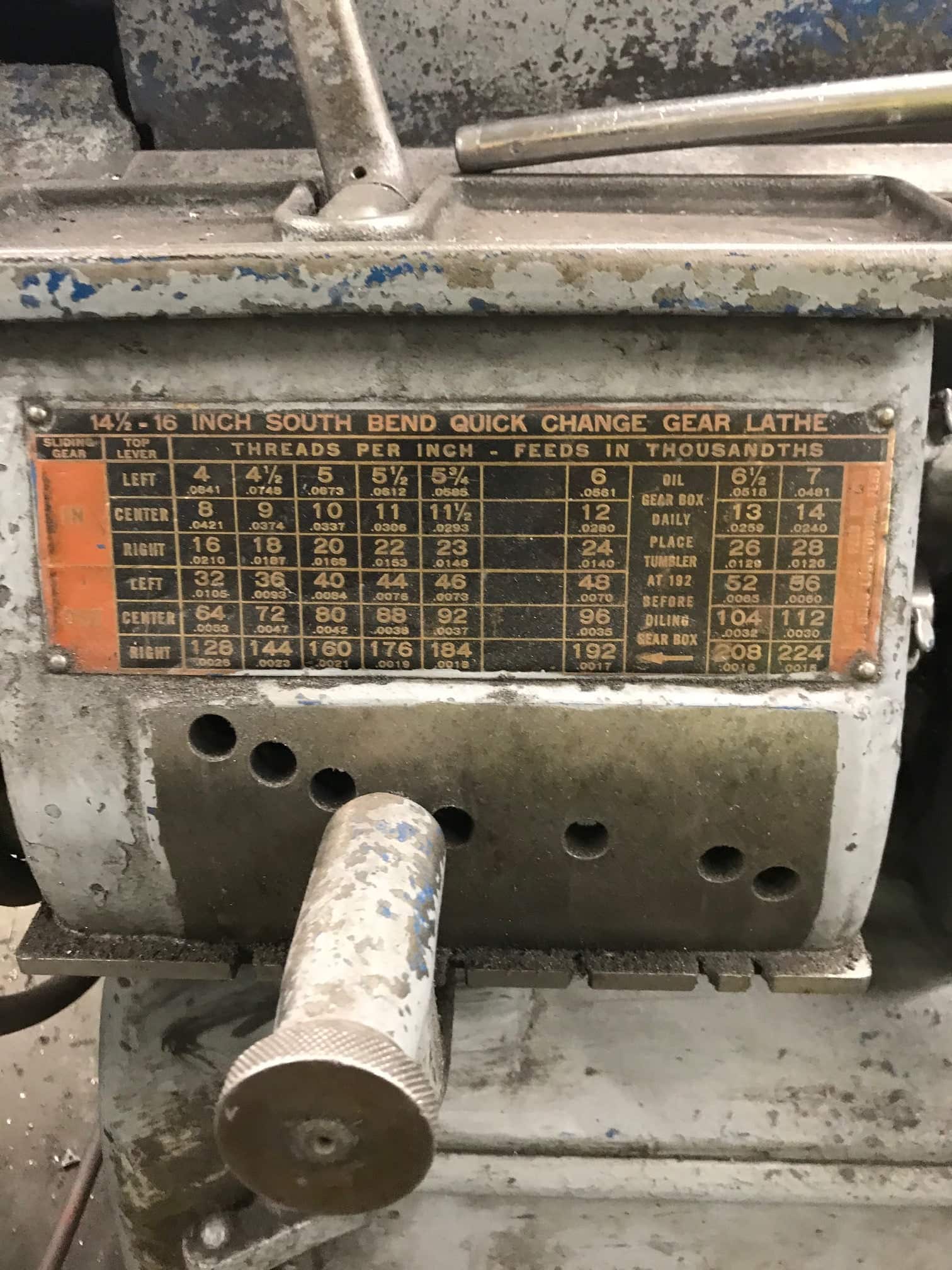 South Bend Quick Change Lathe 14 1/2" x 48" - Image 4