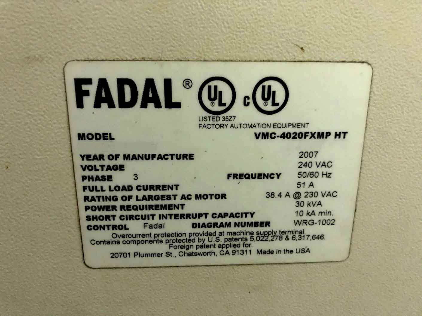 2007 Fadal 4020 FXMP HT - Image 13