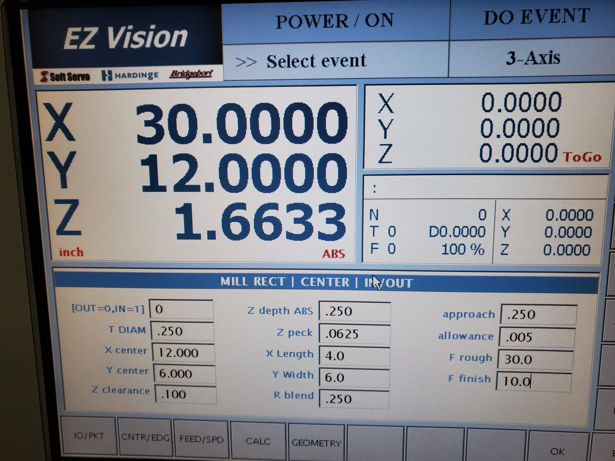 Bridgeport Hardinge EZ Vision 3 Axis CNC Knee Mill, 2007 - Image 4