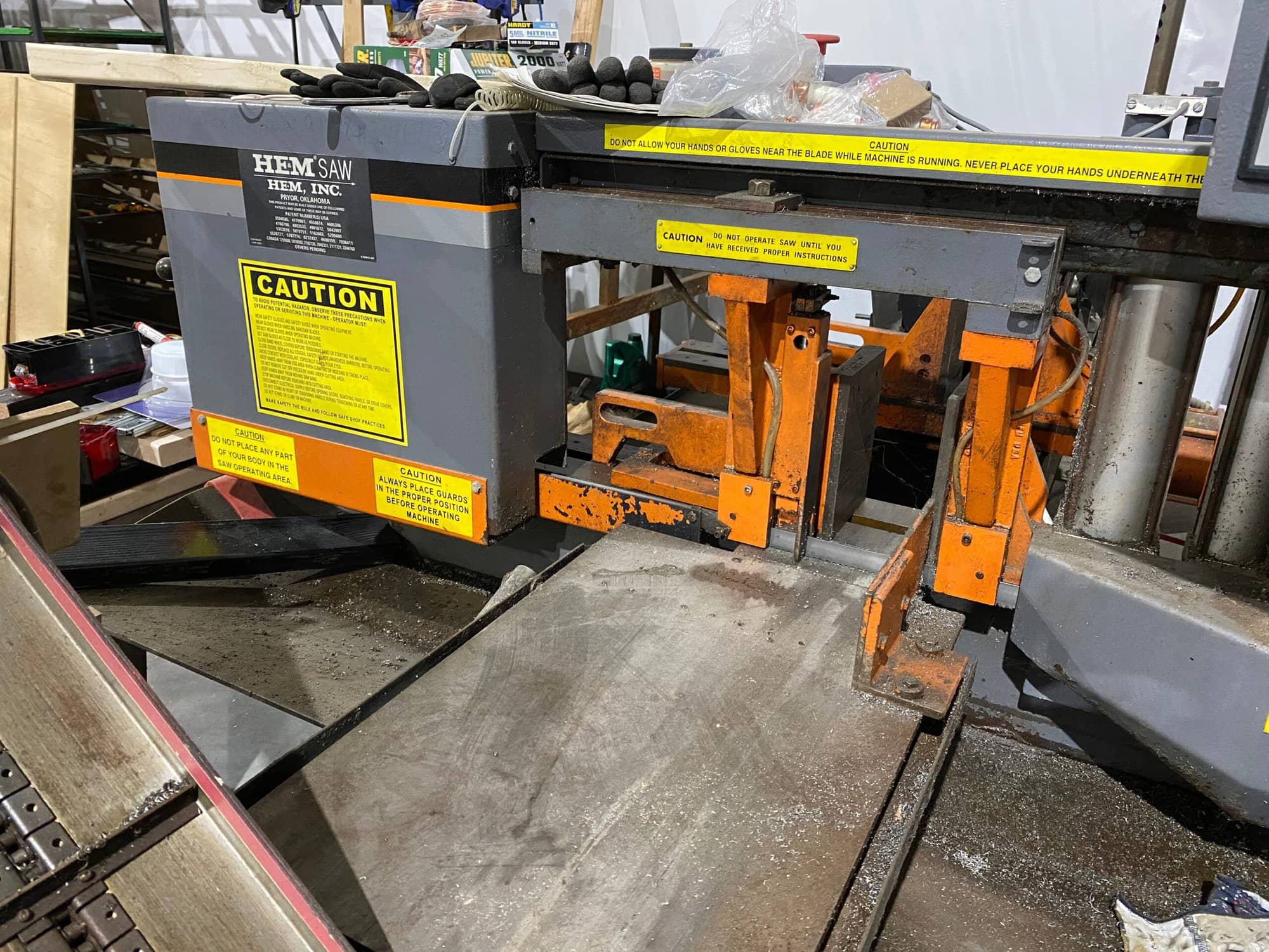12.75" x 12.75" HEM H90A-4 Horizontal Band Saw, 2009 - Image 2
