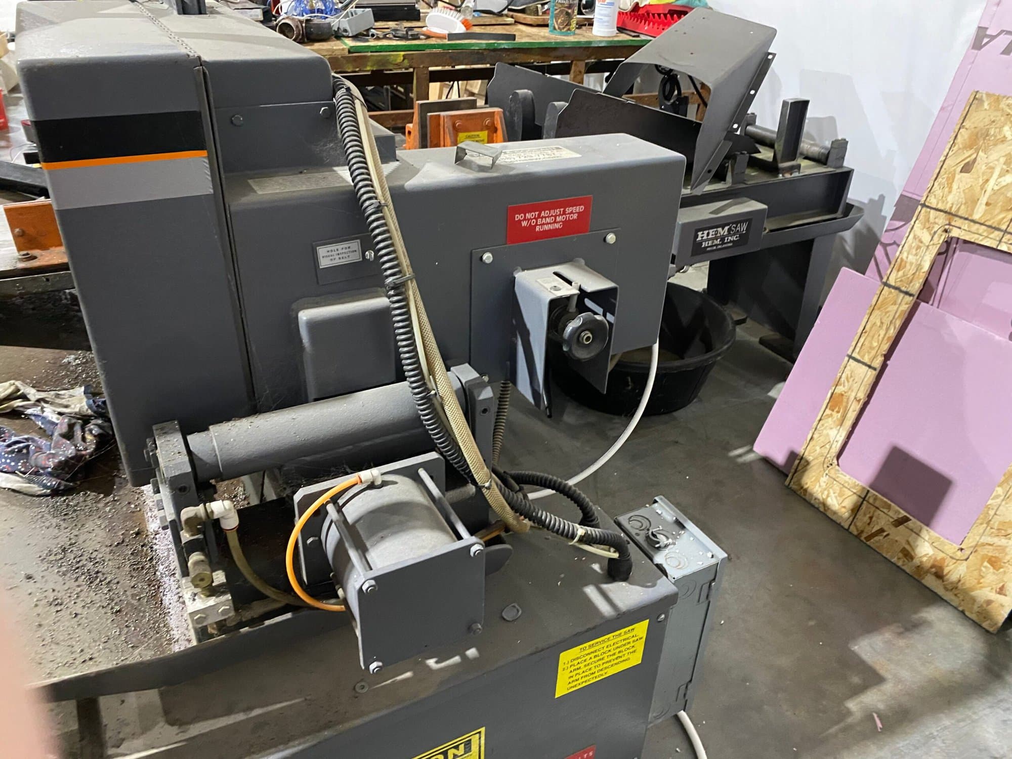 12.75" x 12.75" HEM H90A-4 Horizontal Band Saw, 2009 - Image 7