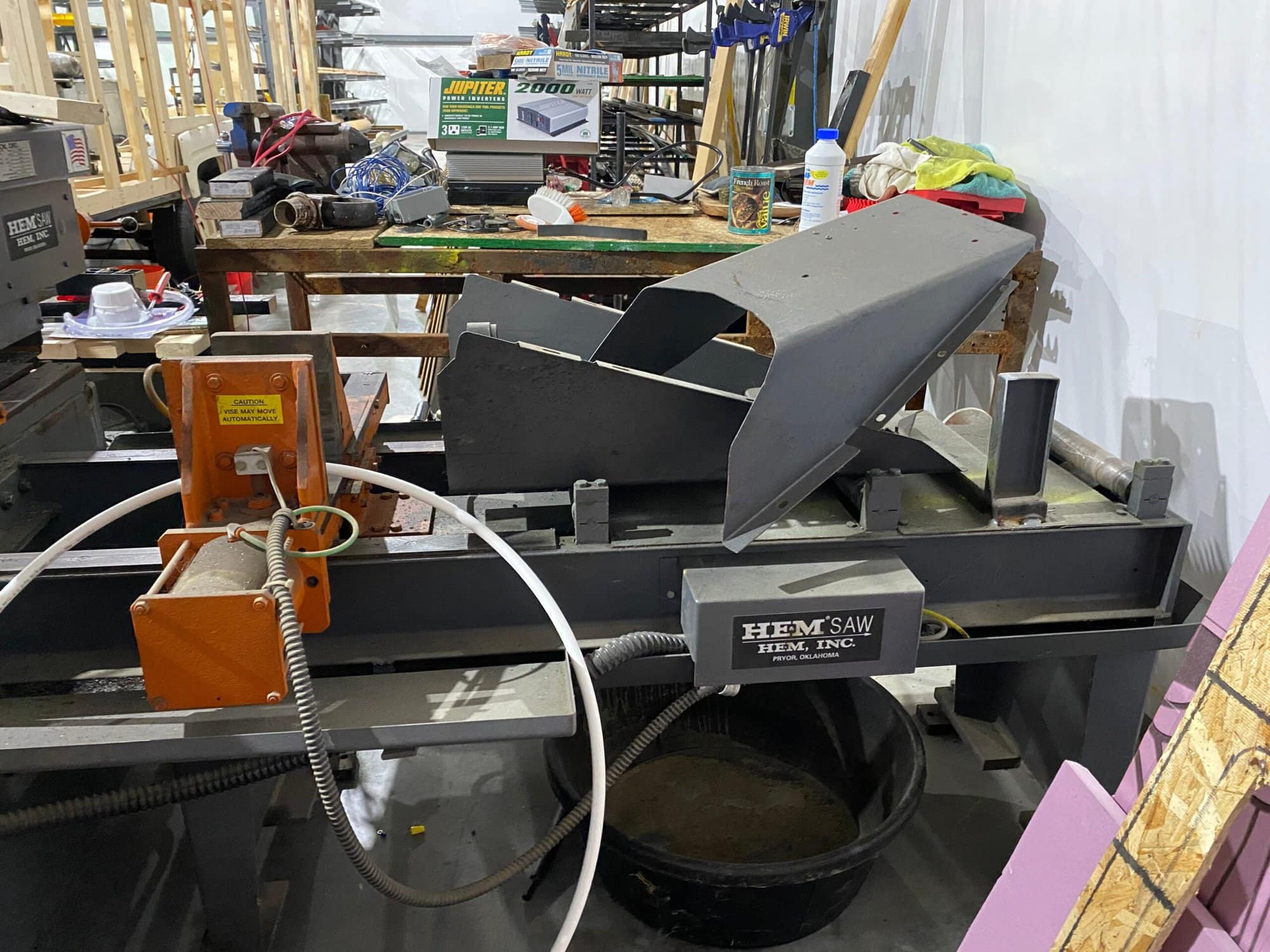 12.75" x 12.75" HEM H90A-4 Horizontal Band Saw, 2009 - Image 4