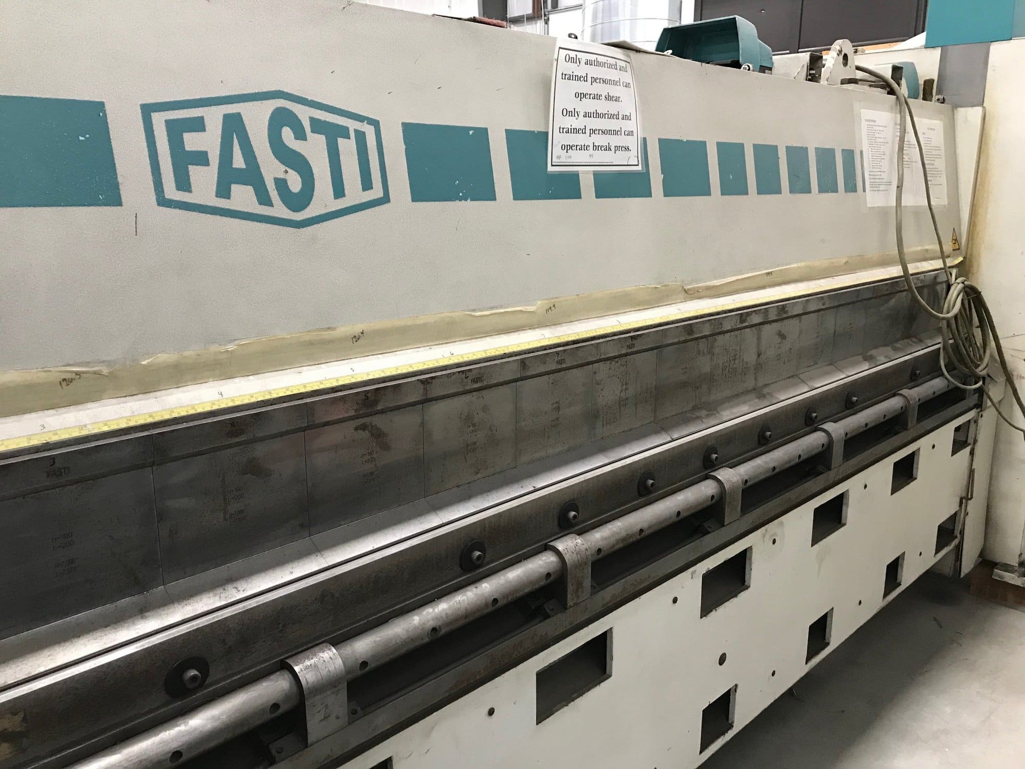 10 Gauge x 10' Fasti 726-32-4 Folding Machine, 1999- Delem CNC Control - Image 2
