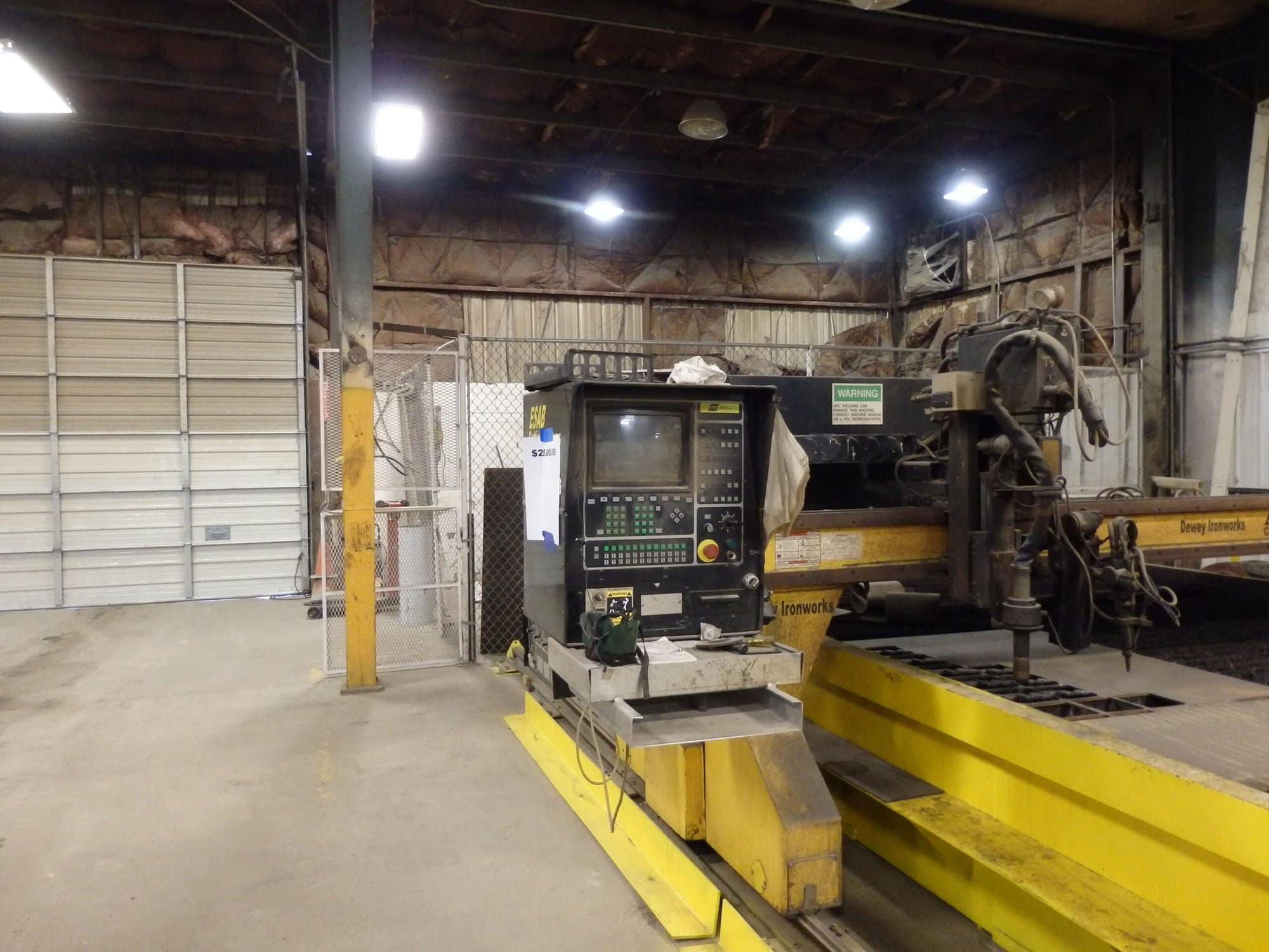 10.5' x 18' Esab Avenger 1 CM-300-12 CNC Plasma Table, 1994- 600 Amp, Spare Power Supply, Under Power - Image 3
