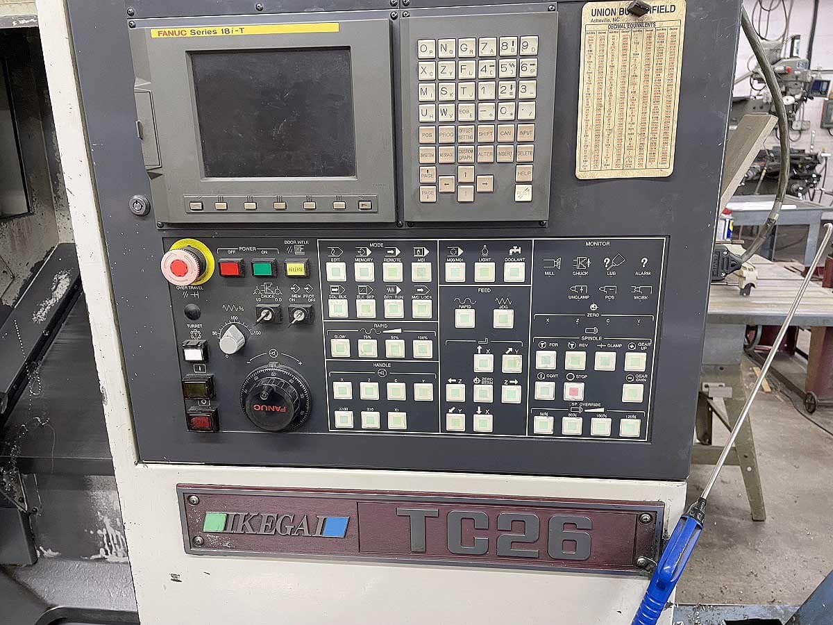 Ikegai TC 26 CNC Lathe, 1999- Through Tool Coolant, Tooling - Image 2