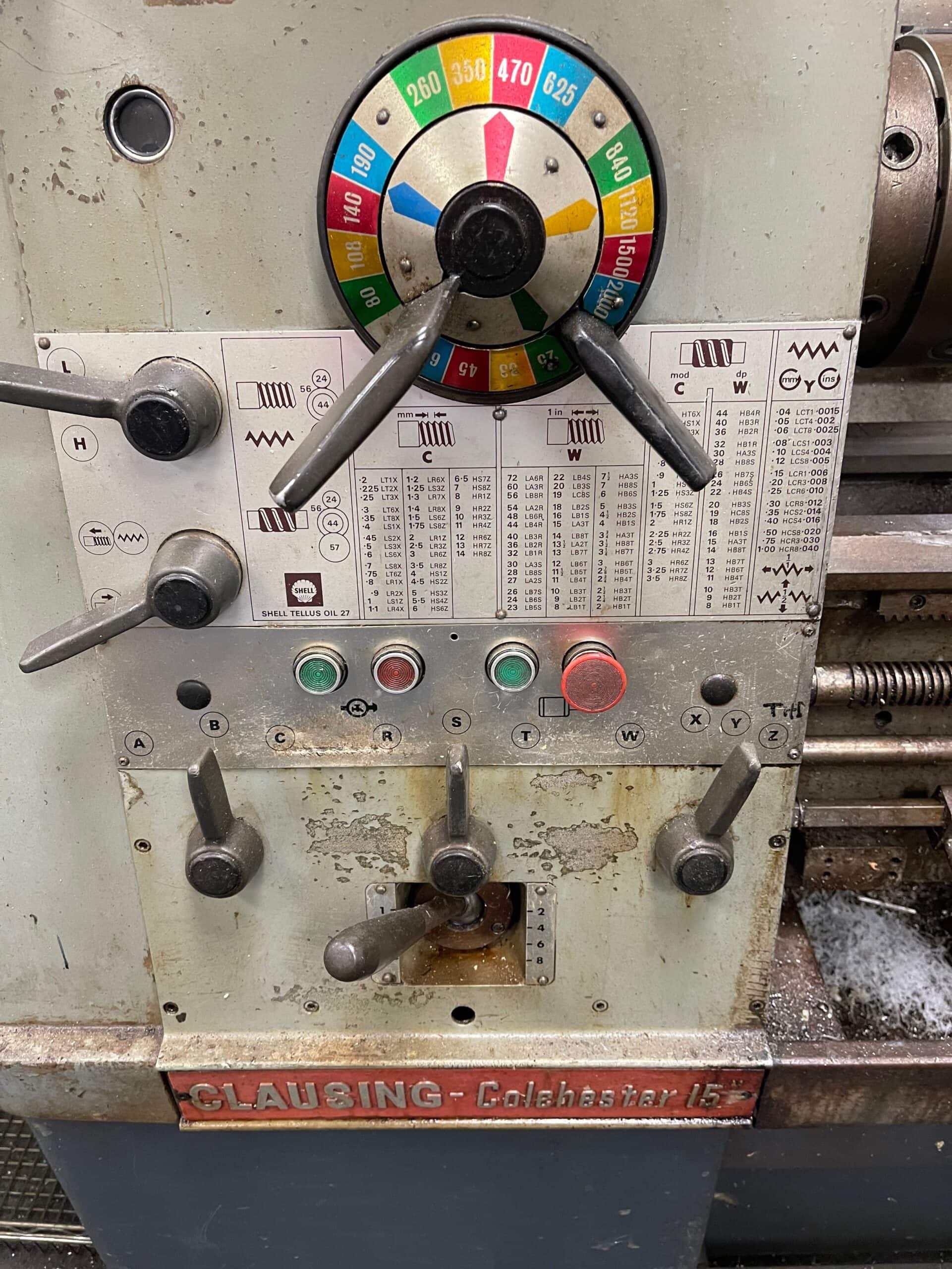 Clausing Colchester 15" Engine Lathe - Digital Read Out, Tailstock - Image 2