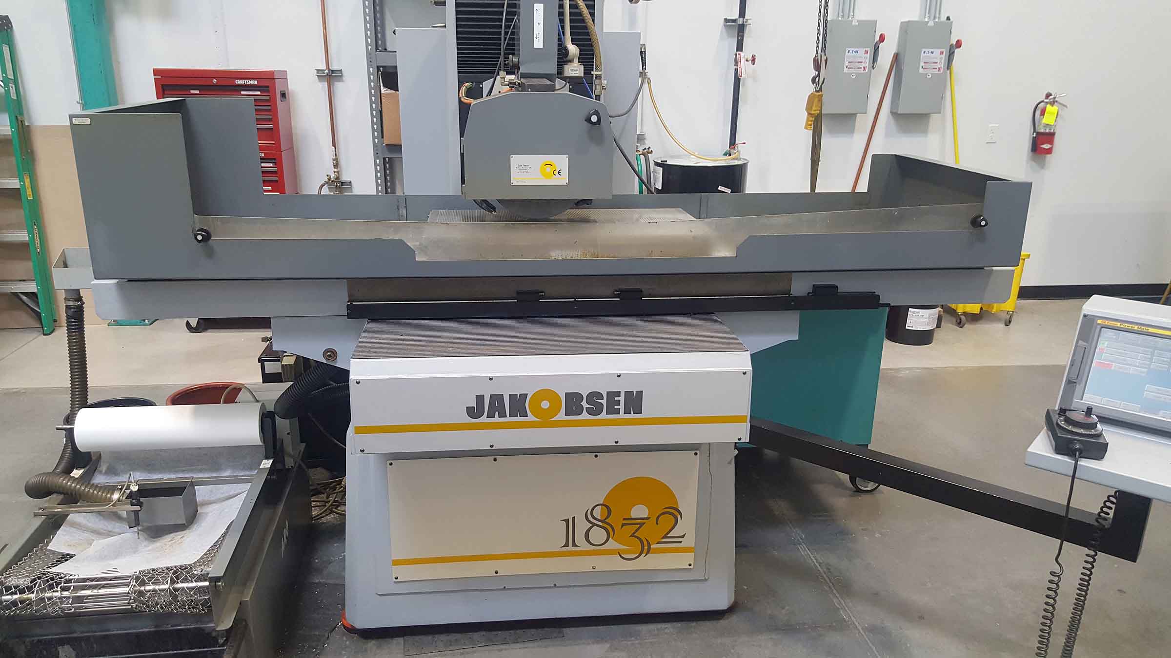 Jakobsen 1832 F CNC Surface Grinder, 2006 - Fanuc, Filter, Dresser & Tooling
