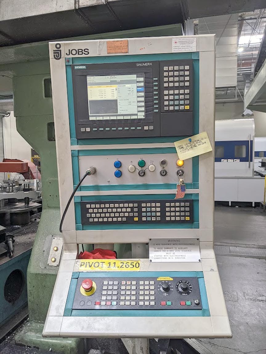 JOBS JOMAC 243 5-Axis Dual Spindle Gantry Mill, 1998- 4K & 16K Spindles, 4.5 Meter Travel - Image 2