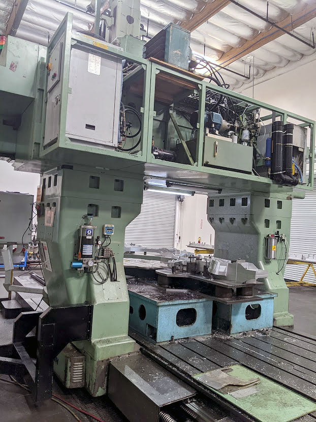 JOBS JOMAC 243 5-Axis Dual Spindle Gantry Mill, 1998- 4K & 16K Spindles, 4.5 Meter Travel - Image 3