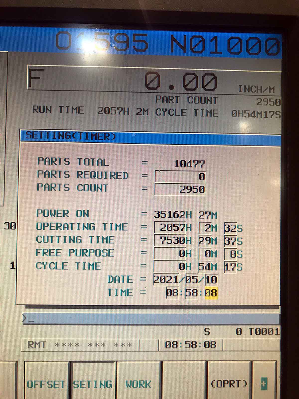 Johnford DMC-2100SH CNC Bridge Mill, 2005- TSC, 40 ATC, 9900 Cut Hours! - Image 7