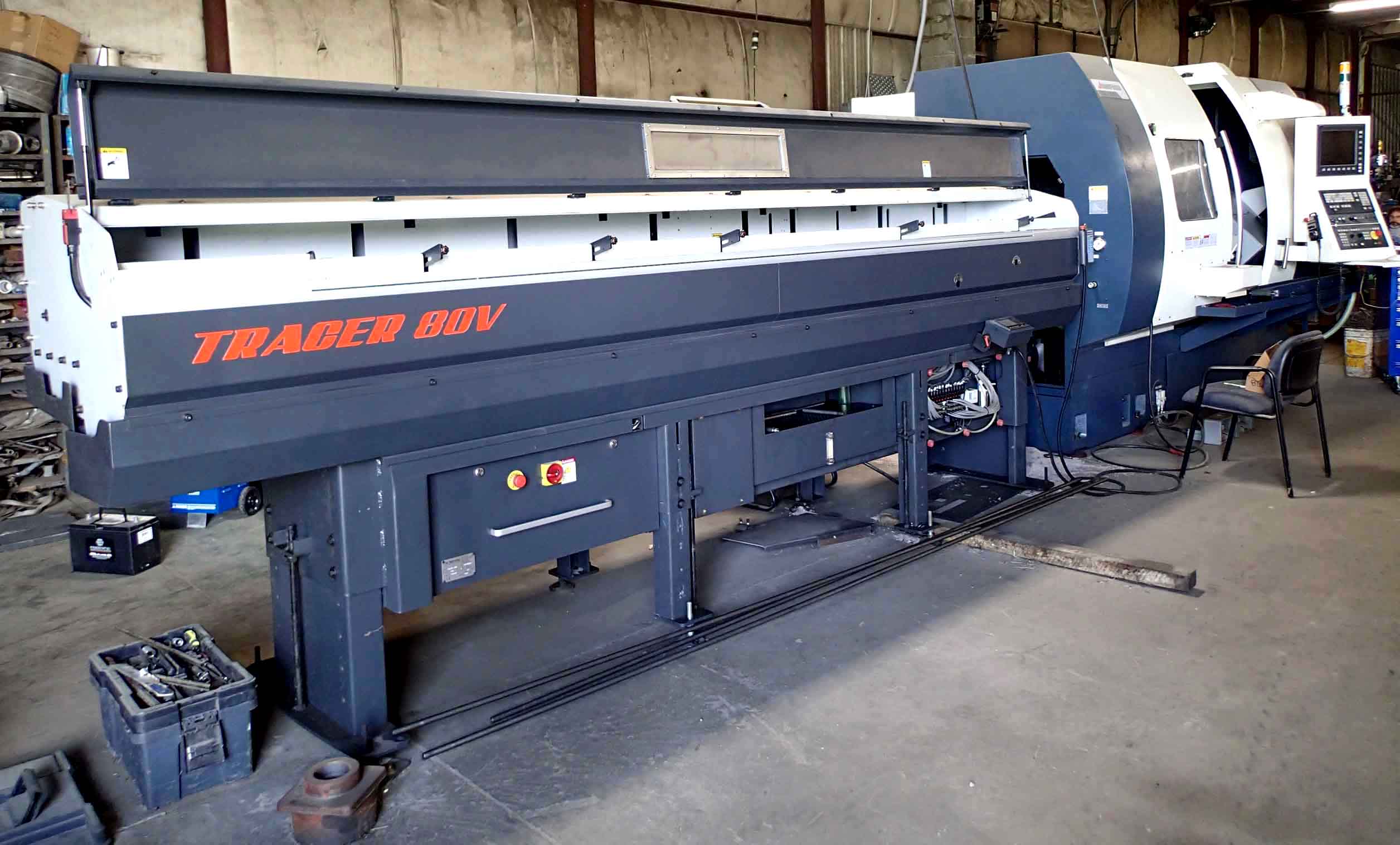 Johnford SL-500A CNC Turning Center Lathe, 2018- Y Axis, Live Tools, 4" Bar, Sub Spindle, 12’ Bar Feeder - Image 2