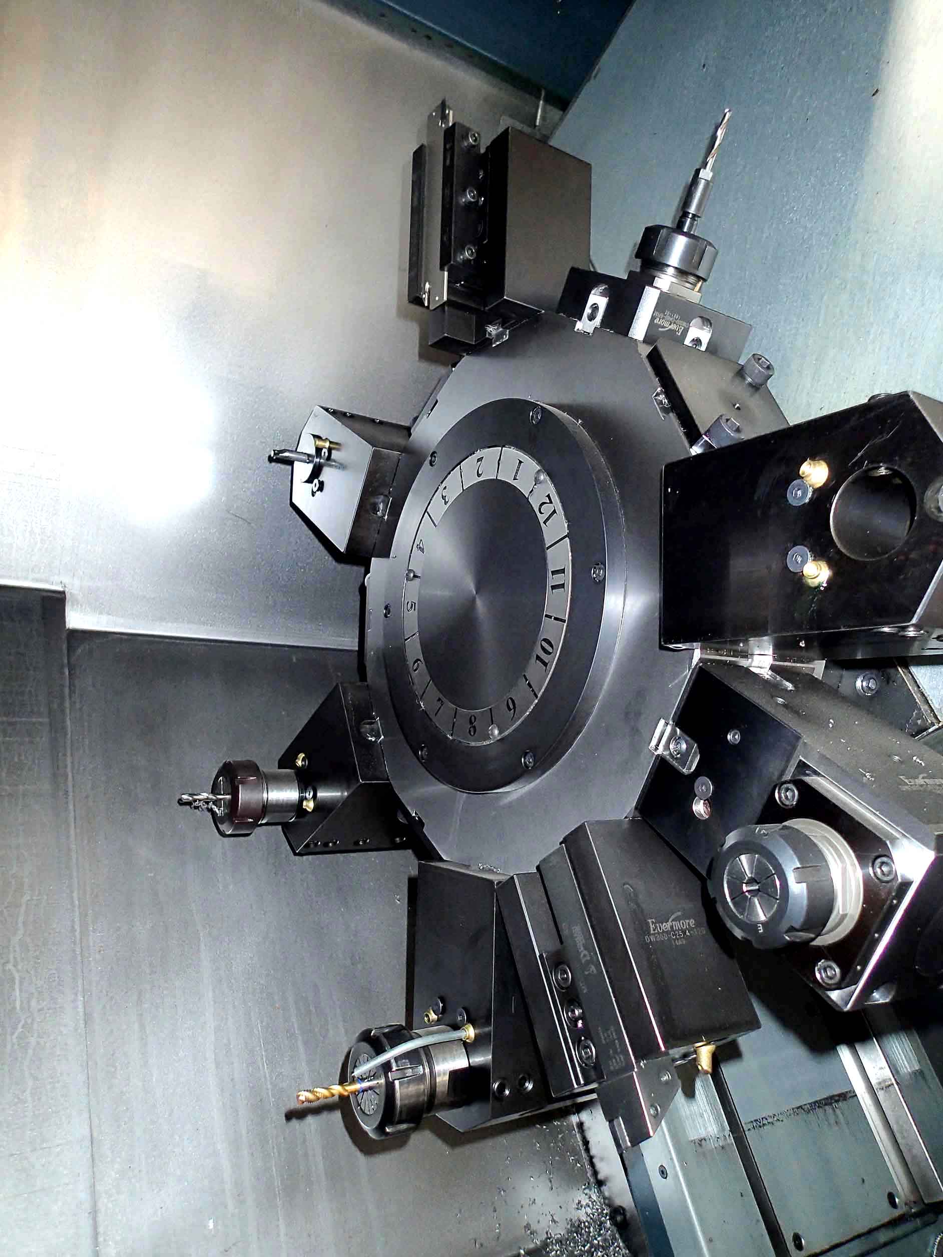 Johnford SL-500A CNC Turning Center Lathe, 2018- Y Axis, Live Tools, 4" Bar, Sub Spindle, 12’ Bar Feeder - Image 9