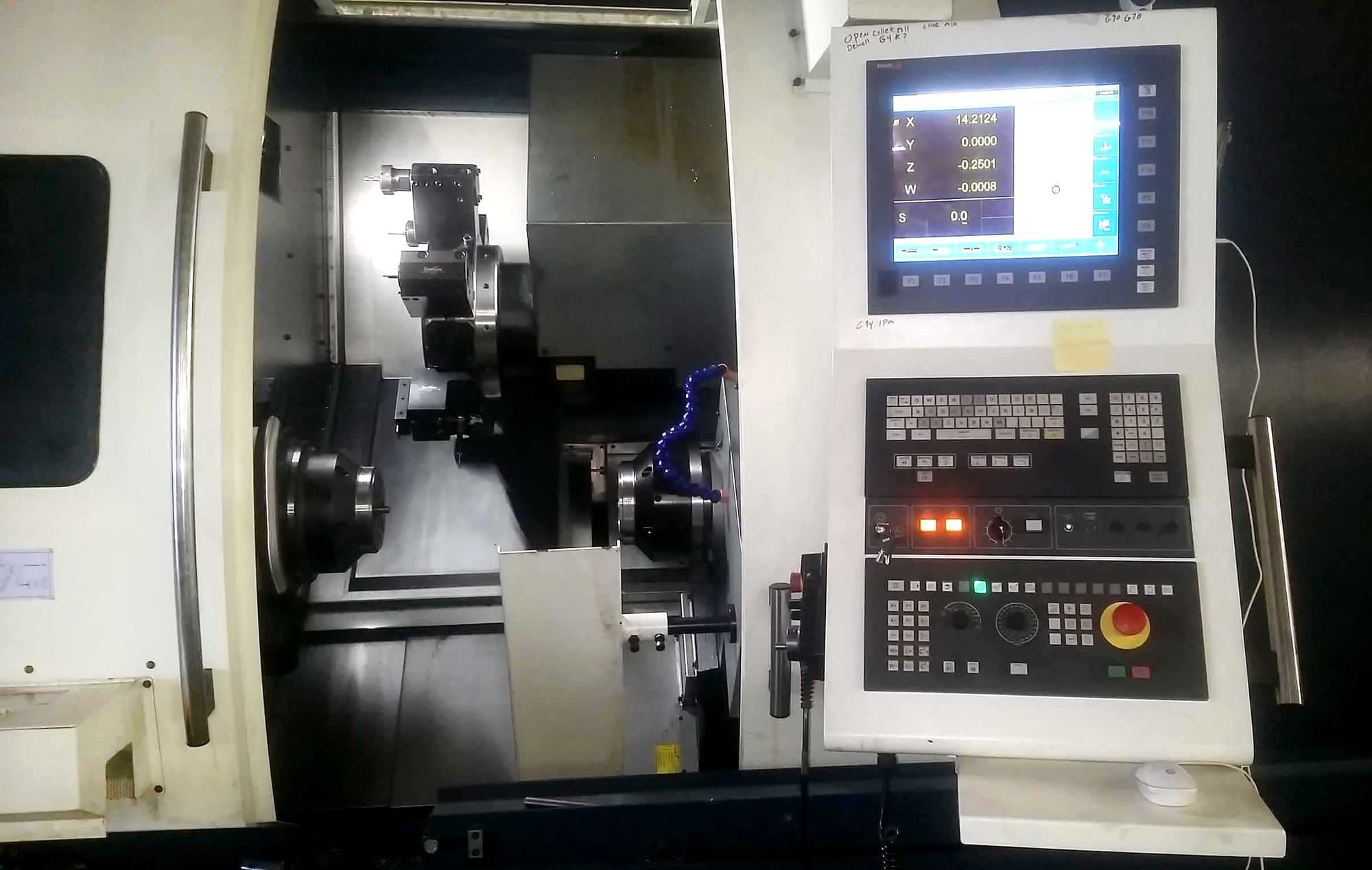 Johnford SL-500A CNC Turning Center Lathe, 2018- Y Axis, Live Tools, 4" Bar, Sub Spindle, 12’ Bar Feeder - Image 10