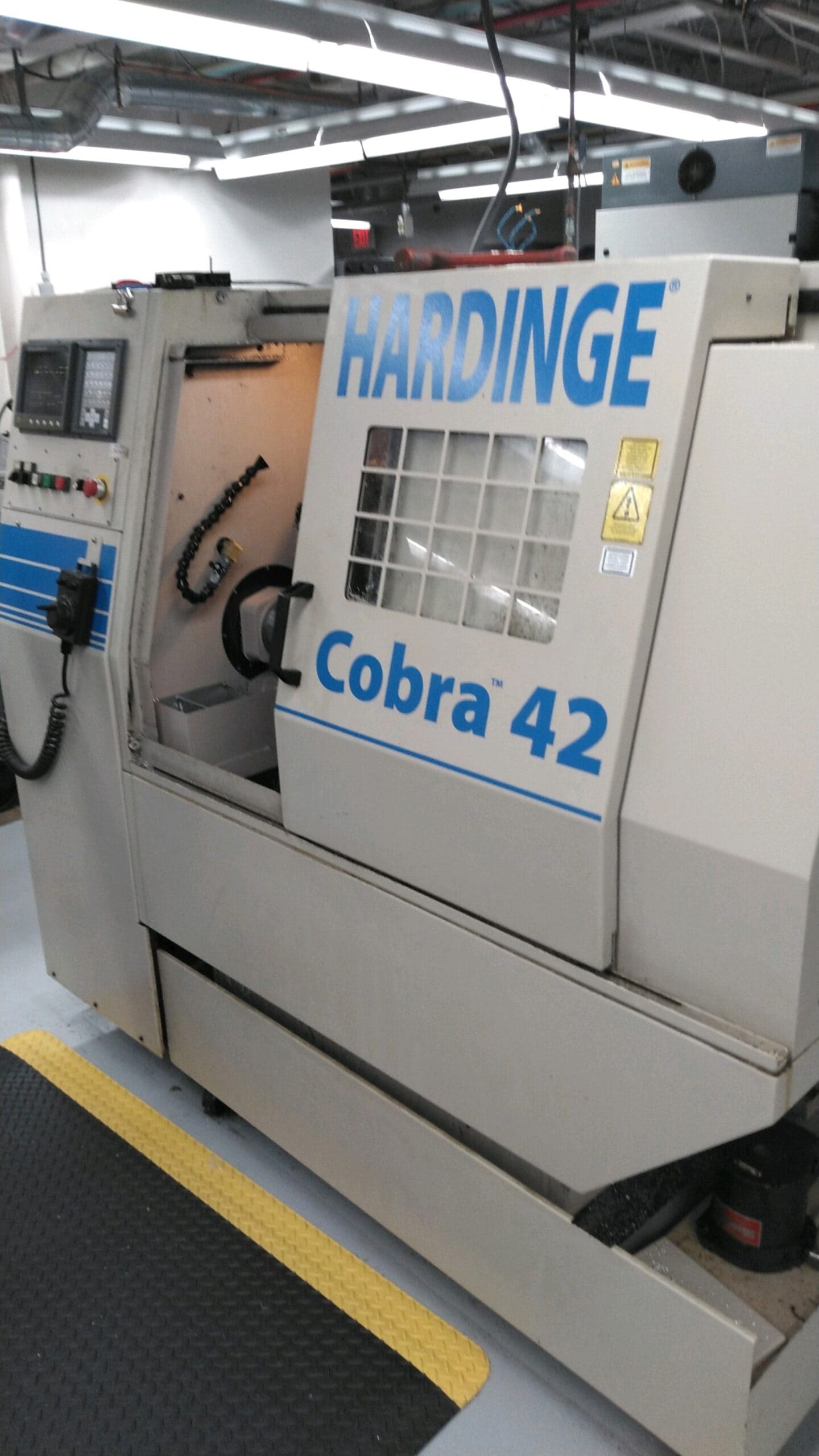 Hardinge Cobra 42 CNC Lathe, 1995 - Tailstock, Tooling, From R&D