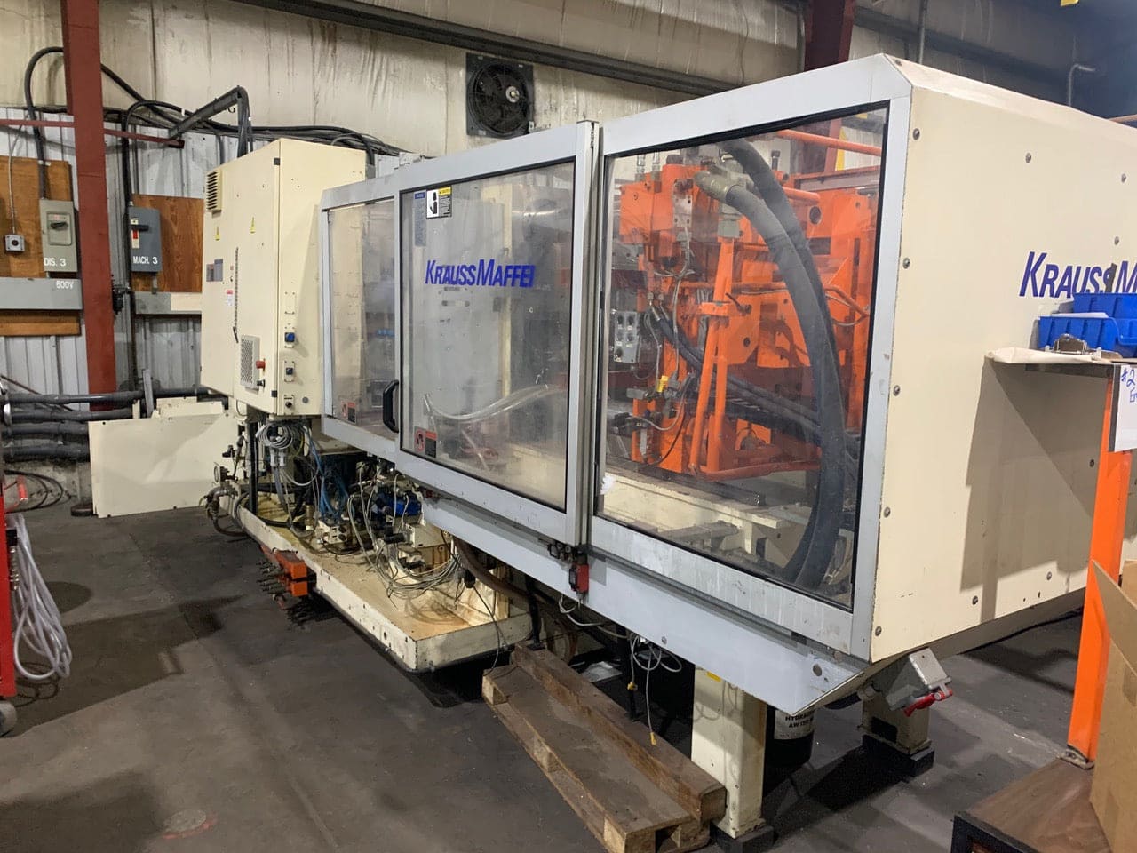 Krauss-Maffei 175-1000 C2 Plastic Injection Molding Machine, 1997- 175 Ton, 16.8oz Shot - Image 4