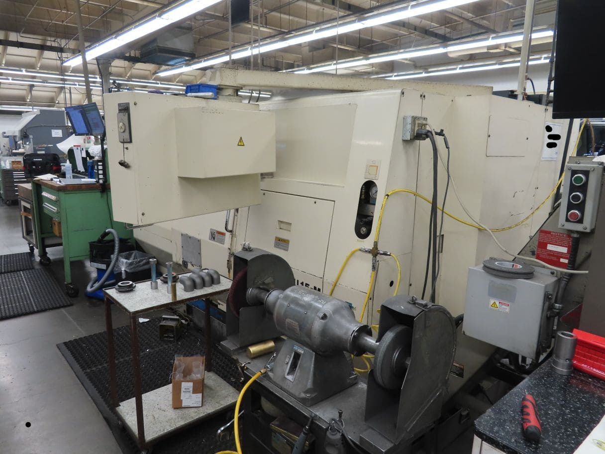 Okuma Impact LU-15M CNC Lathe, 1996 - Live Tooling, Bar Feeder, Twin Turret, Chip Conveyor, Manuals - Image 9