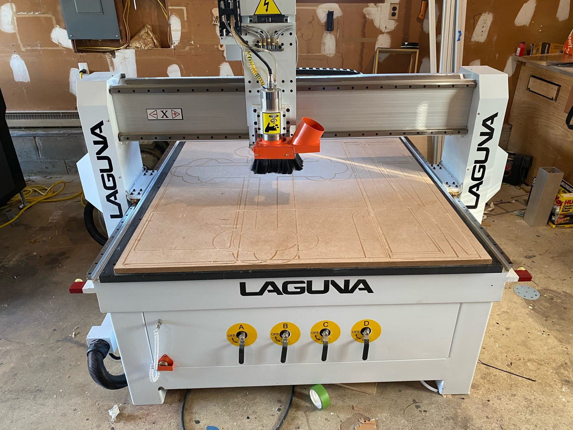 4' x 4' Laguna MCNC Swift CNC Router, 2020- 24K Spindle, 10HP Vacuum
