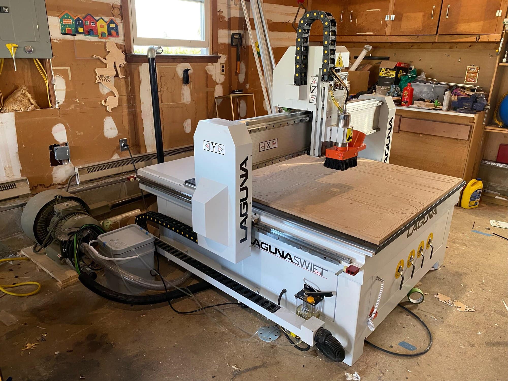 4' x 4' Laguna MCNC Swift CNC Router, 2020- 24K Spindle, 10HP Vacuum - Image 3