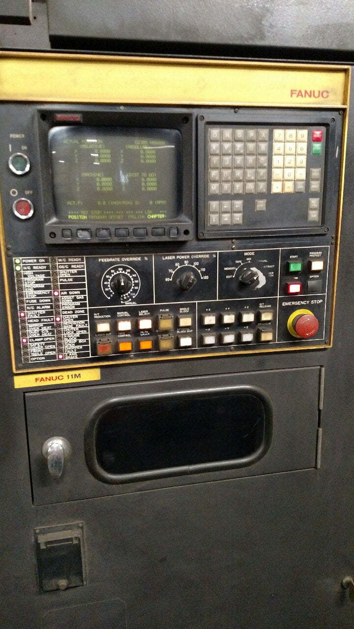 1500 Watt Amada LC-644 CO2 Laser, 1988 - 3.5' x 3.5' Table - Image 2