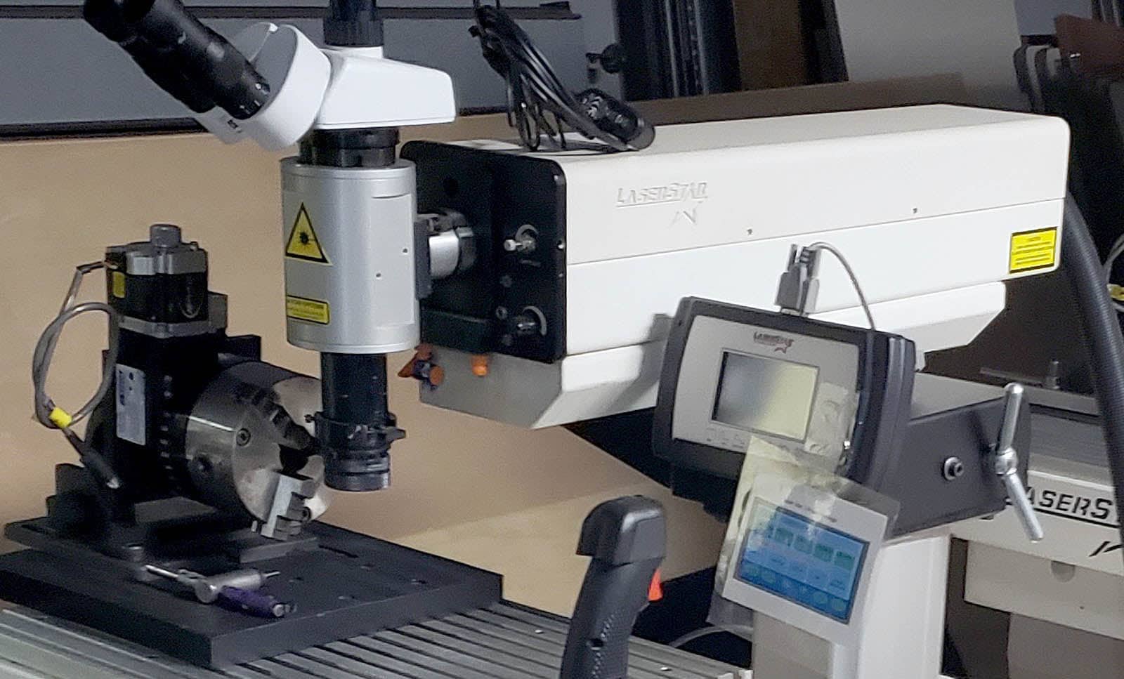 LaserStar Fiber Laser Welder Model 514-886-450-1-120, 2018 - 450 Watts, Trinocular Scope, Camera, Rotary Chuck - Image 4