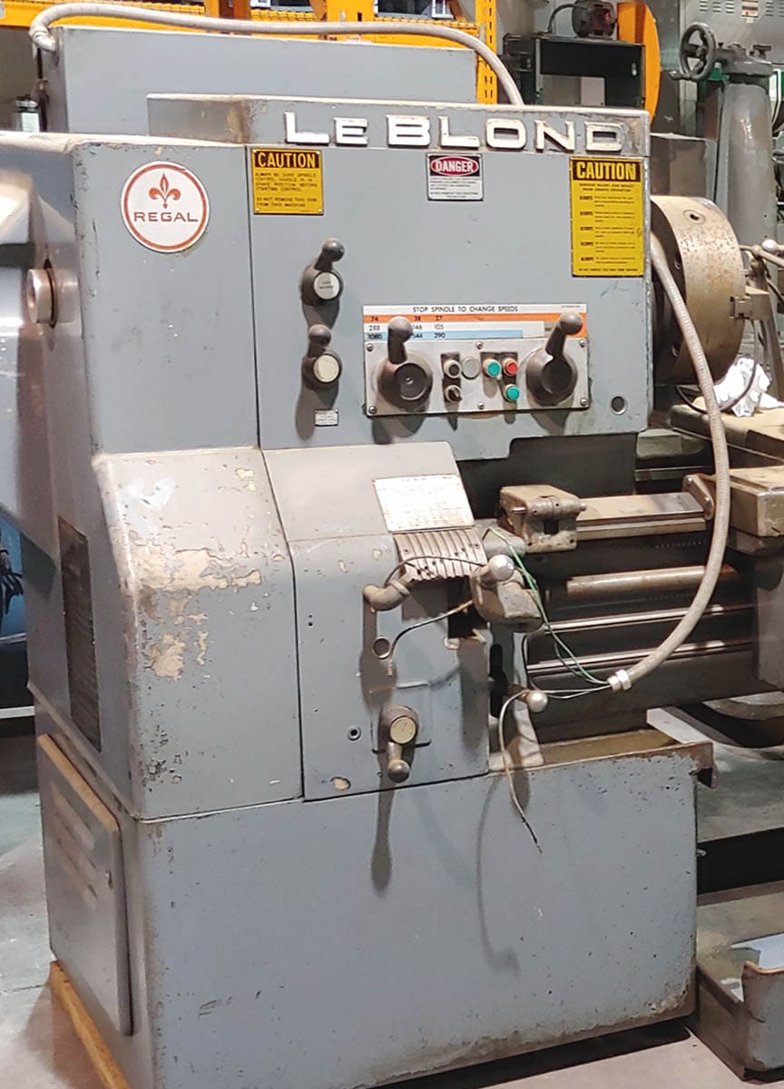 LeBlond Regal 18” x 96” Lathe- Tailstock, Steady Rest, 26” O/Gap, 2" Bore - Image 3