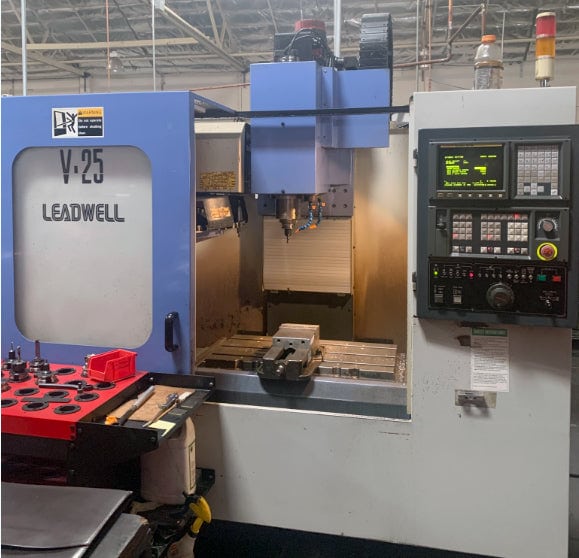 Leadwell V-25 Vertical Machining Center, 1998 - Fanuc 21-M, Video