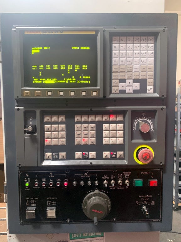 Leadwell V-25 Vertical Machining Center, 1998 - Fanuc 21-M, Video - Image 4