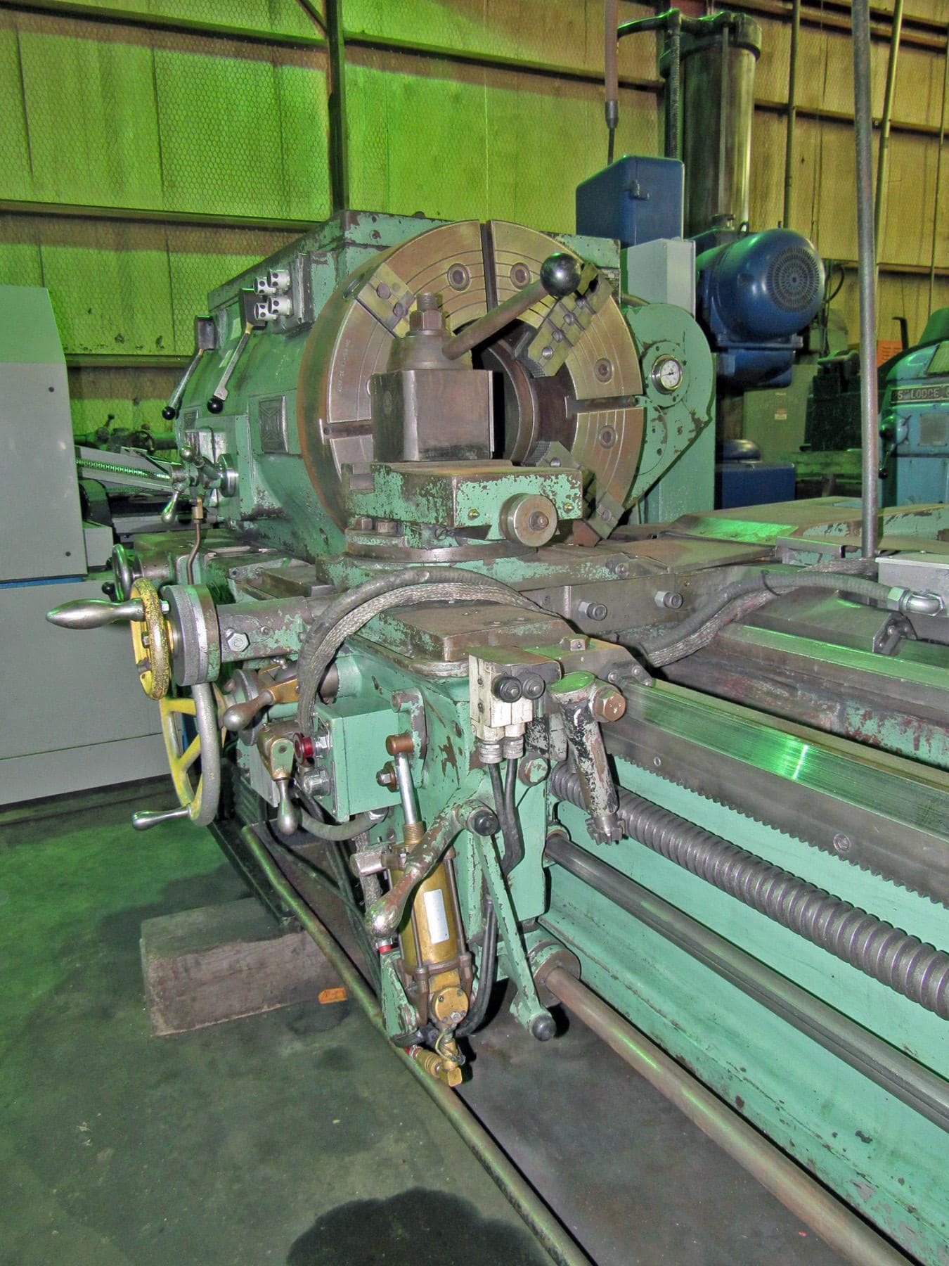 27" x 120" Lehmann Hydratrol Hollow Spindle Lathe With 12" Spindle Bore, Rebuilt 2008 - Image 5