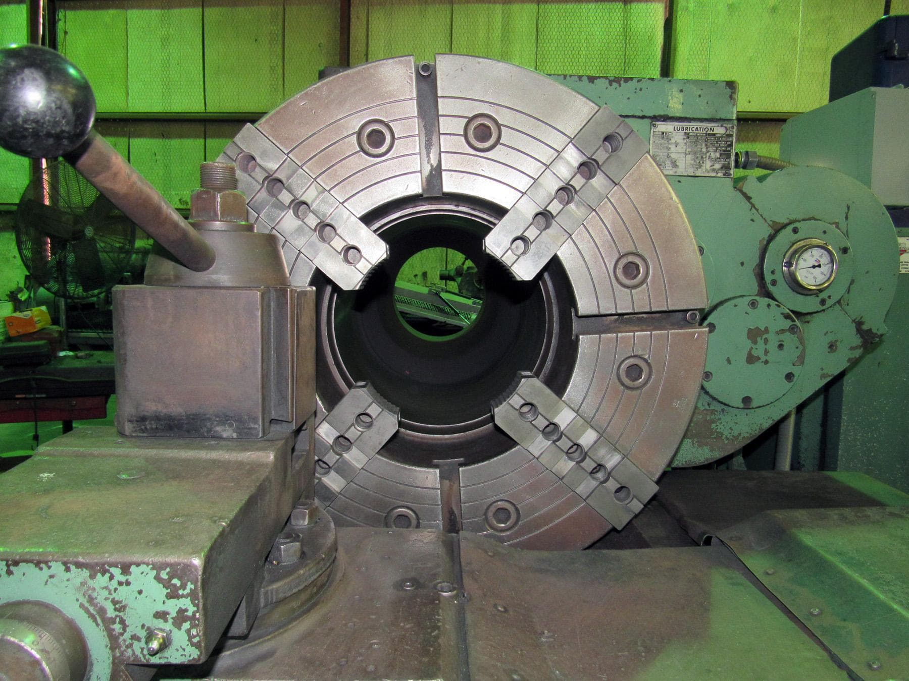 27" x 120" Lehmann Hydratrol Hollow Spindle Lathe With 12" Spindle Bore, Rebuilt 2008 - Image 6