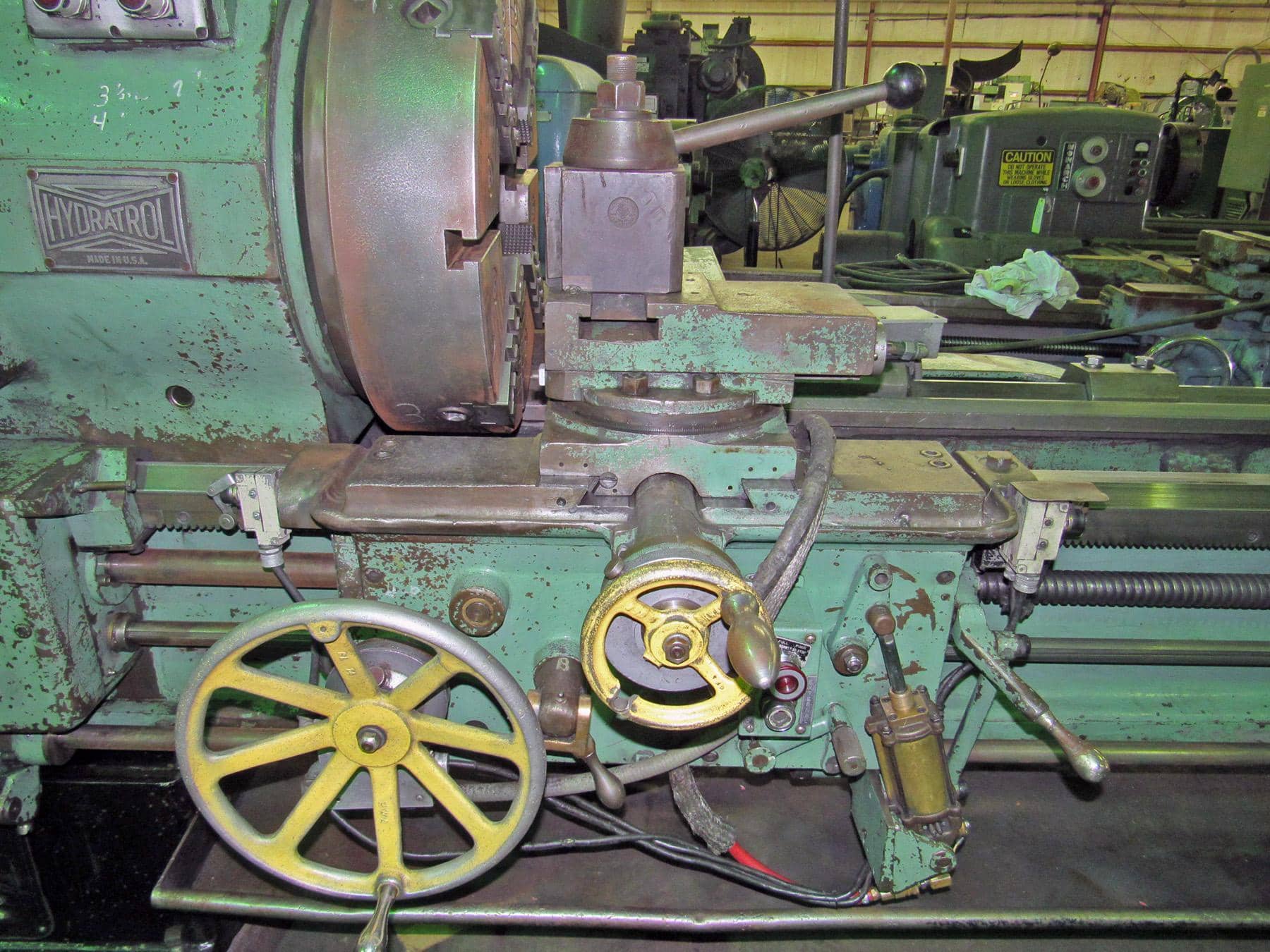 27" x 120" Lehmann Hydratrol Hollow Spindle Lathe With 12" Spindle Bore, Rebuilt 2008 - Image 7