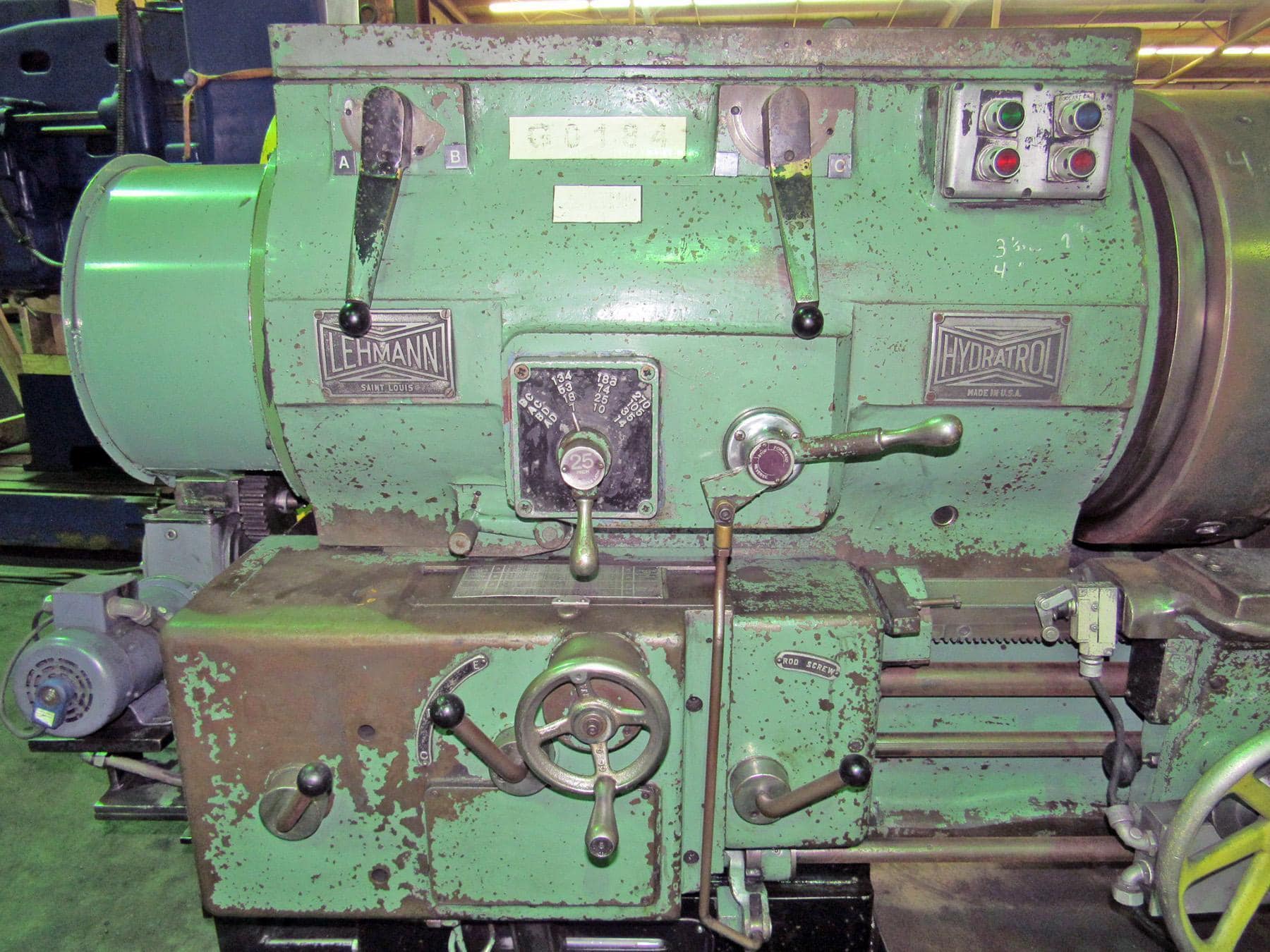 27" x 120" Lehmann Hydratrol Hollow Spindle Lathe With 12" Spindle Bore, Rebuilt 2008 - Image 8