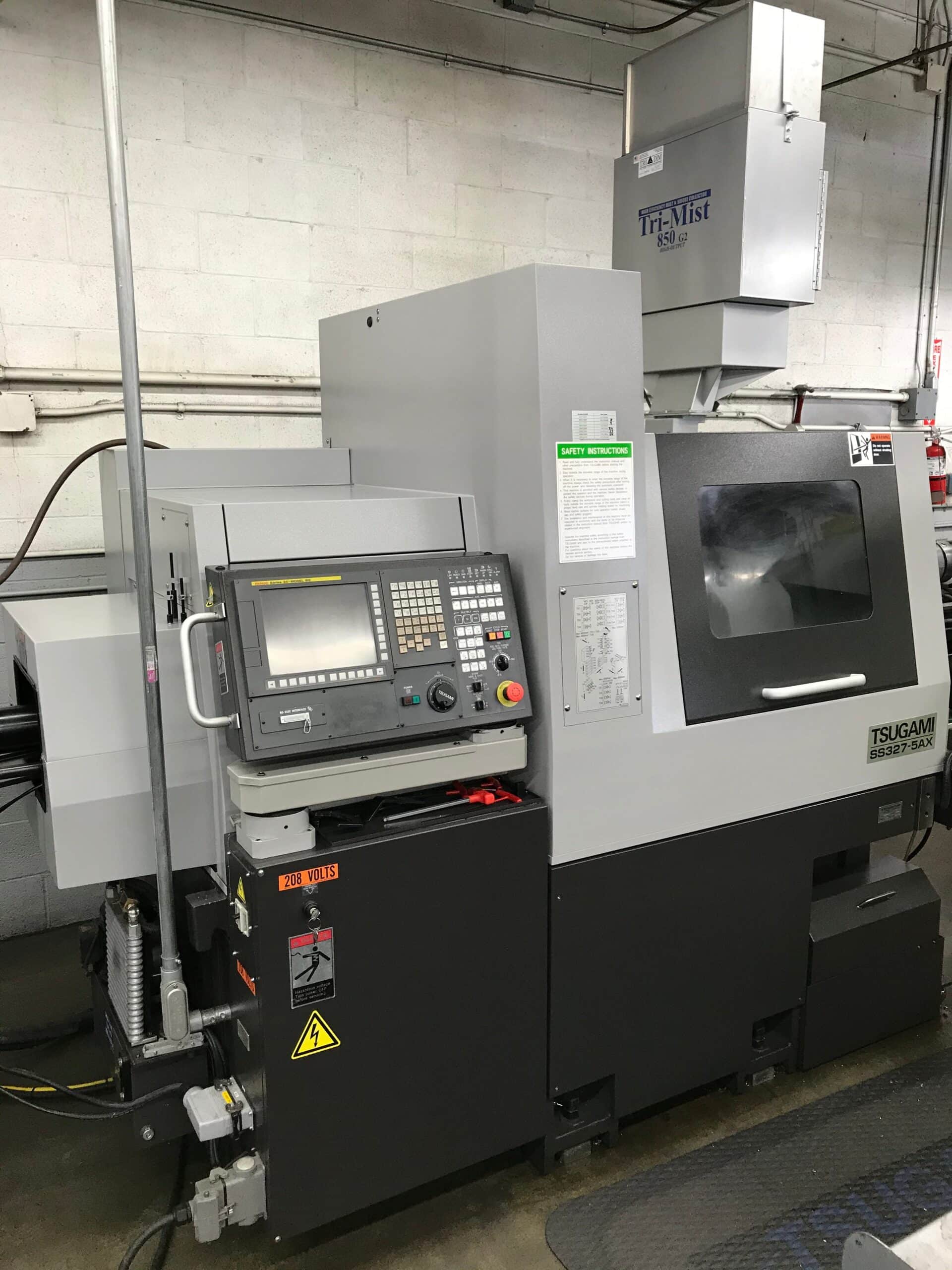 Tsugami SS327-5AX Swiss Turning Center, 2017 Edge Patriot 338 Barfeeder