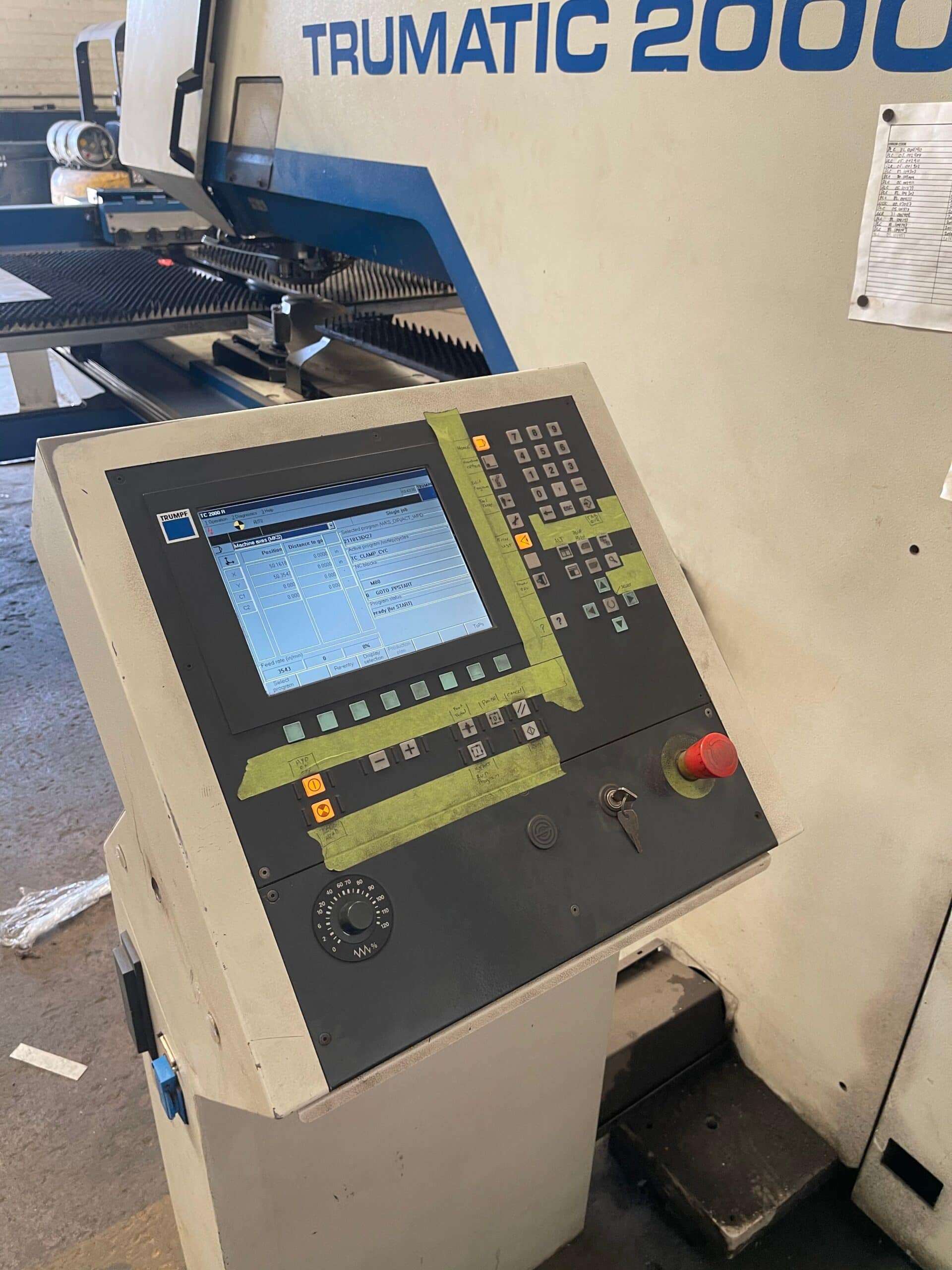 22 Ton Trumpf Trumatic 2000R CNC Turret Punch, 1999 - Low Hours,Tons of Tooling & Tool Sharpener Included!! - Image 2