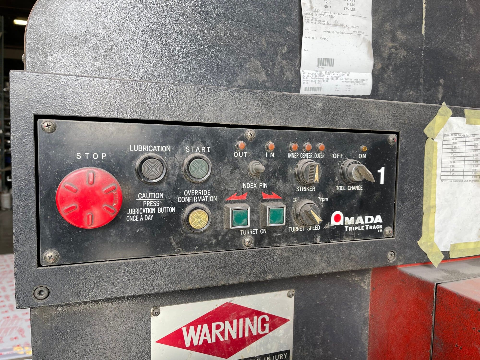 30 Ton Amada Pega 357 Turret Punch Press , 1989 - Amada TEG 160 Tool Grinder and Tooling Included - Image 10