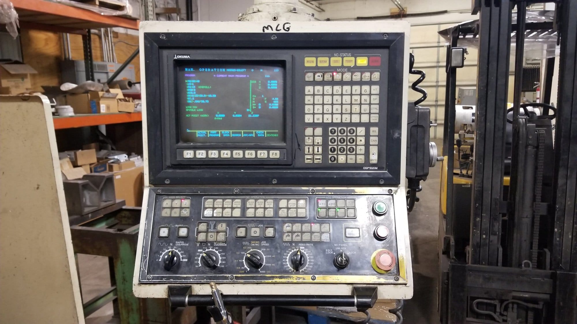 Okuma MC-50VA VMC 1997 - Runs Great and Ready for Inspection! - Image 2